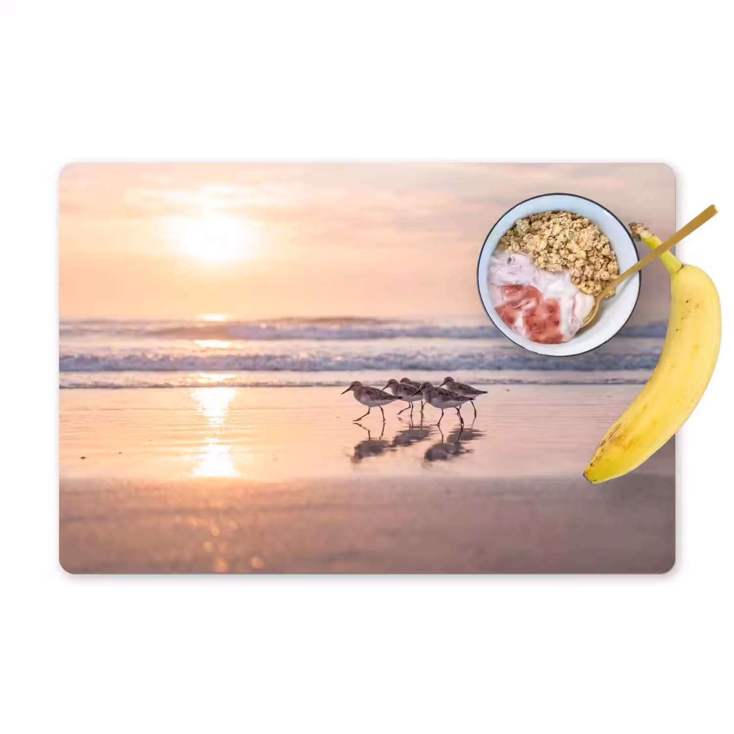 Zee - Vogels - Strand Placemat vinyl groot -zzzproduct_Kitchenyeah-website