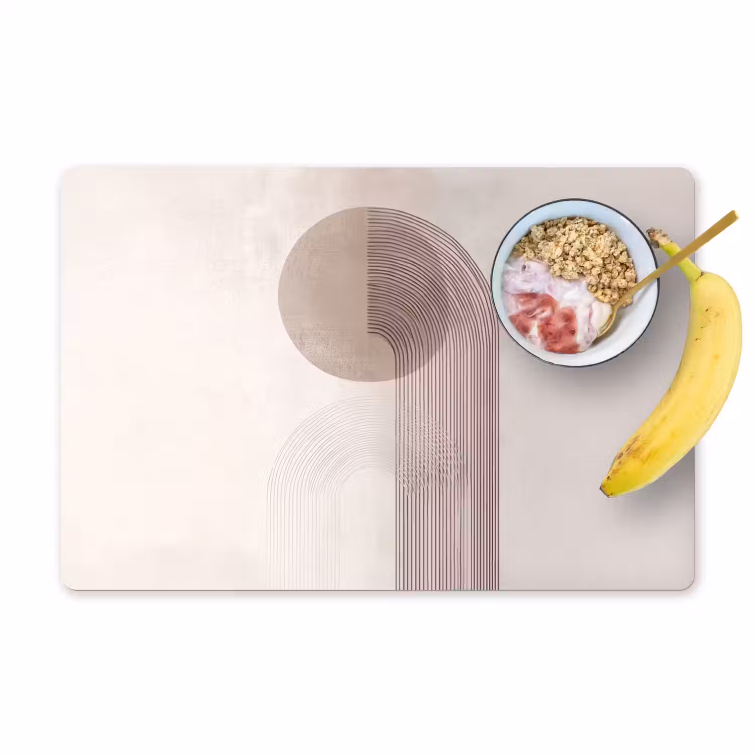 Minimalistisch - Cirkel - Lichtgrijs Placemat vinyl groot -zzzproduct_Kitchenyeah-website