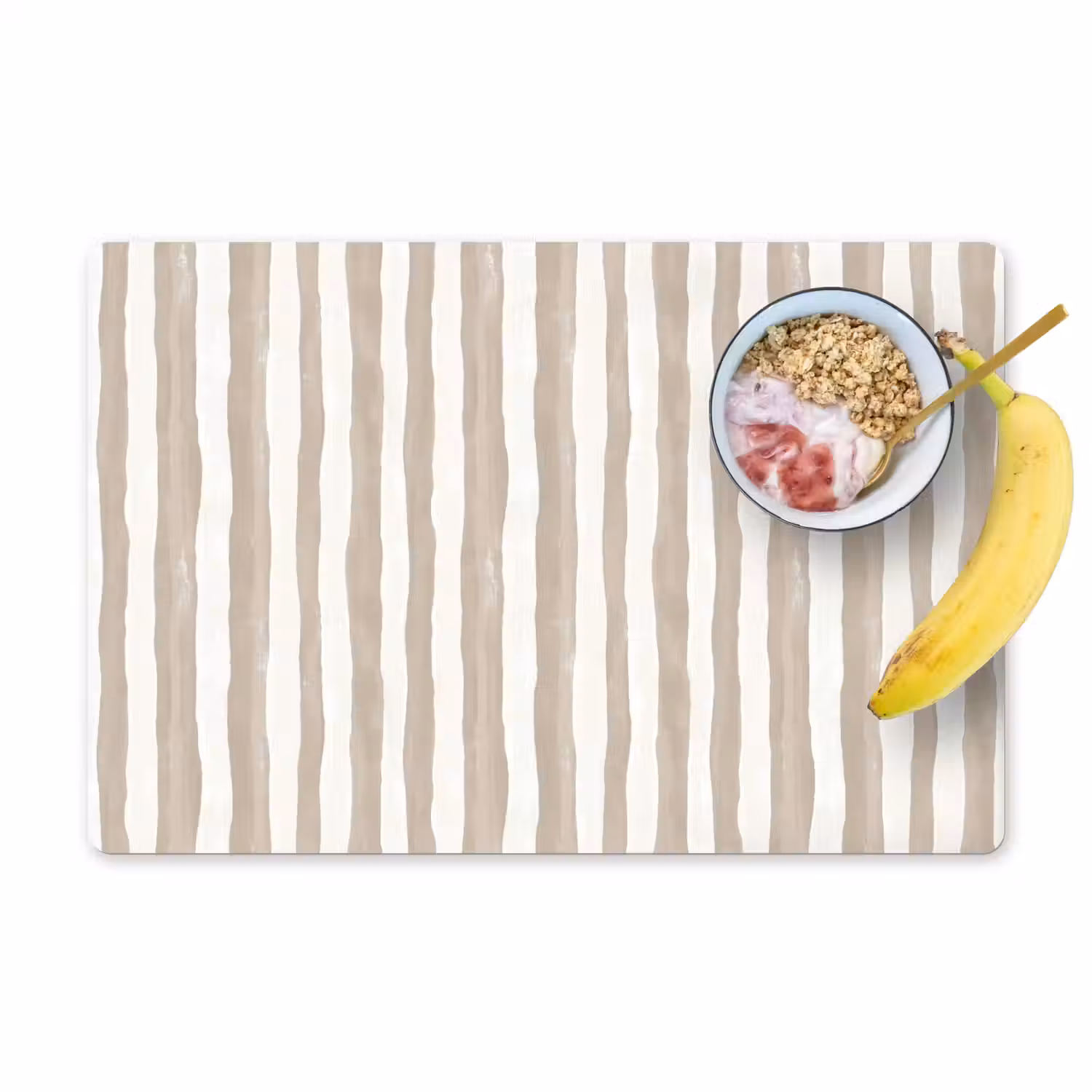 Minimalistisch - Strepen - Beige Placemat vinyl groot 368 -zzzproduct_Kitchenyeah-website