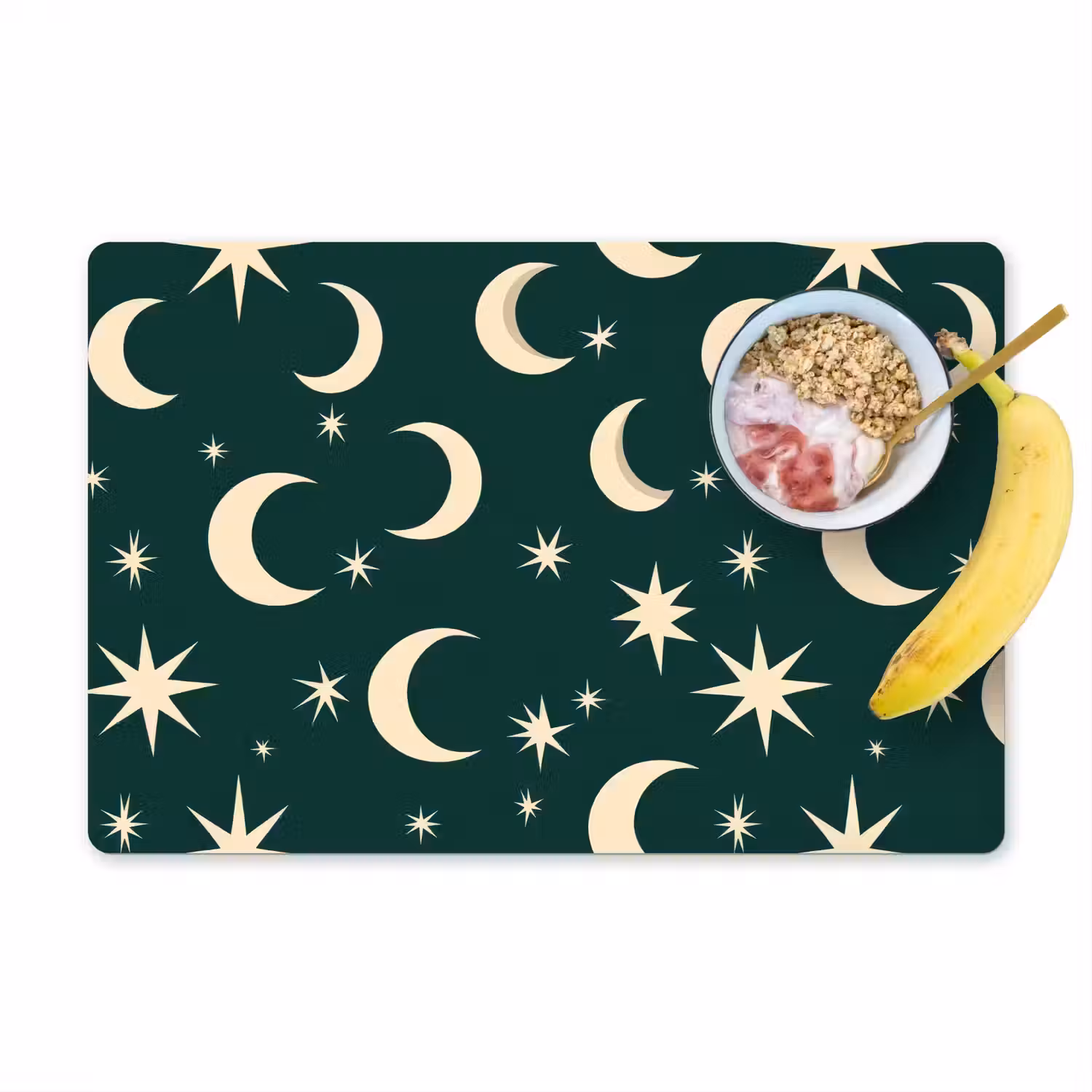 Manen - Sterren - Groen Placemat vinyl groot 368 -zzzproduct_Kitchenyeah-website