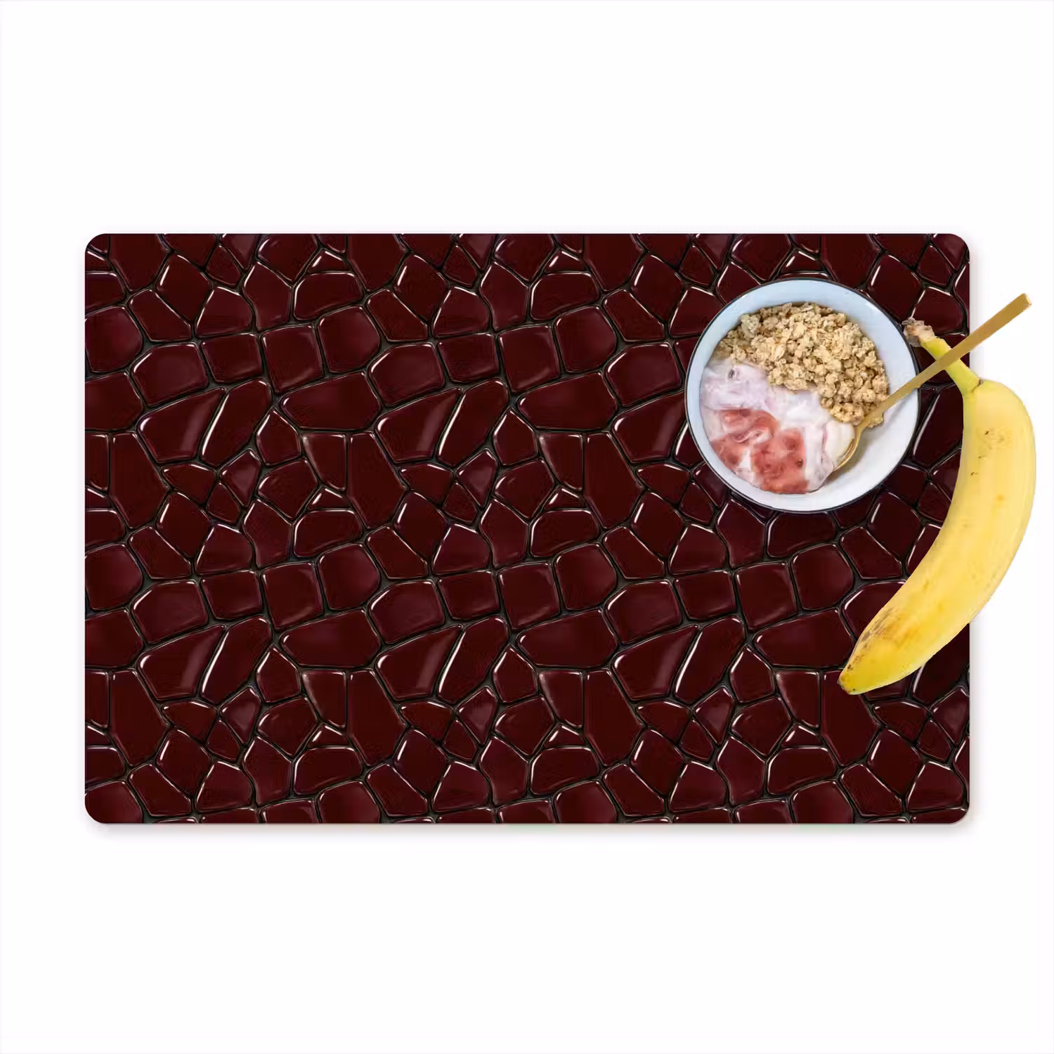 Mozaïek - Tegel - Bordeauxrood Placemat vinyl groot 368 -zzzproduct_Kitchenyeah-website