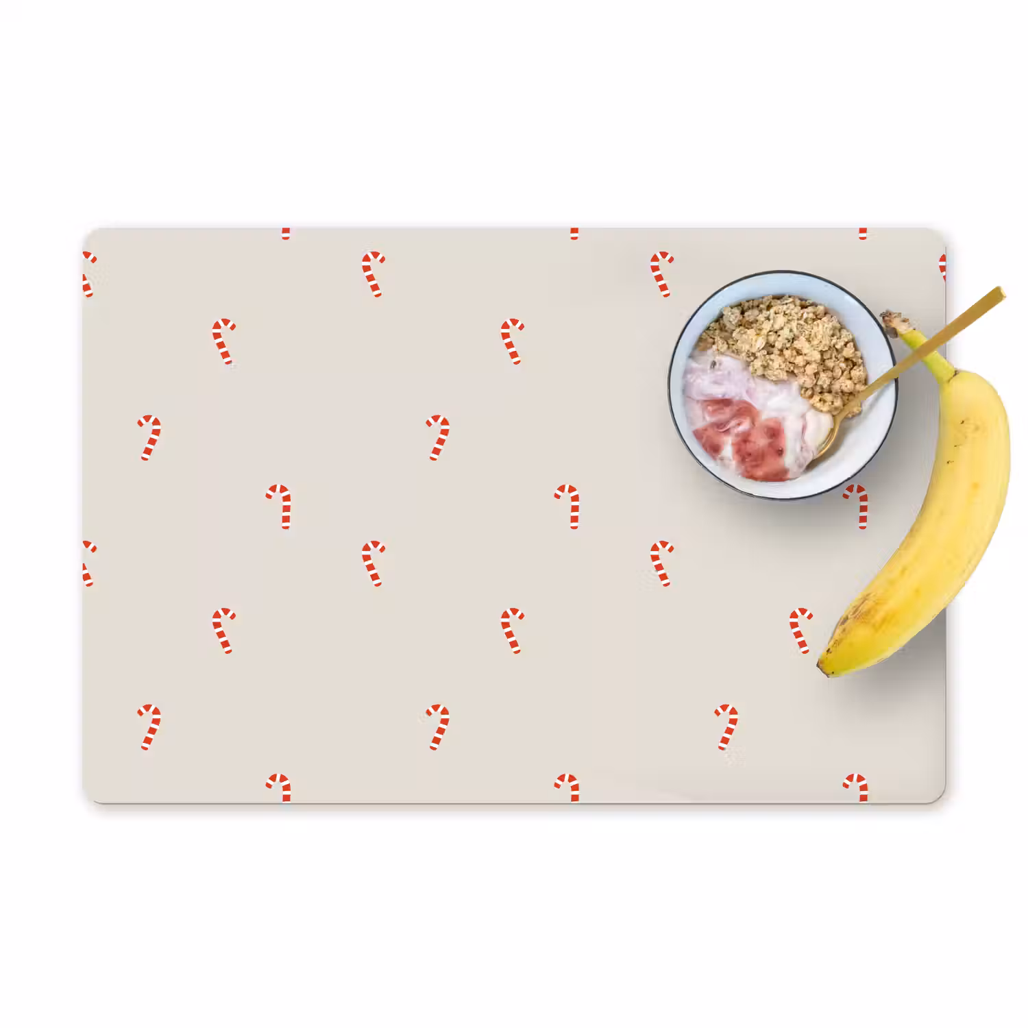 Patroon - Zuurstokken - Beige Placemat vinyl groot 368 -zzzproduct_Kitchenyeah-website