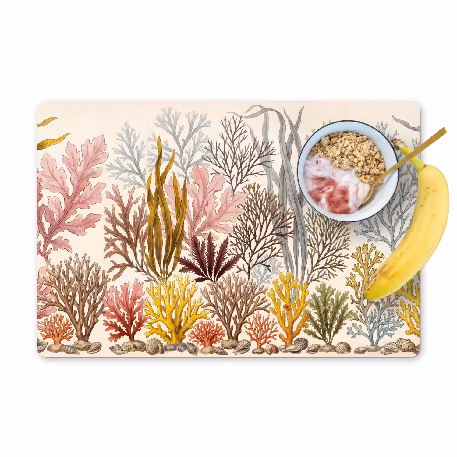 Natuur - Onderwater - Botanisch - Vintage - Kleurrijk Placemat vinyl groot -zzzproduct_Kitchenyeah-website