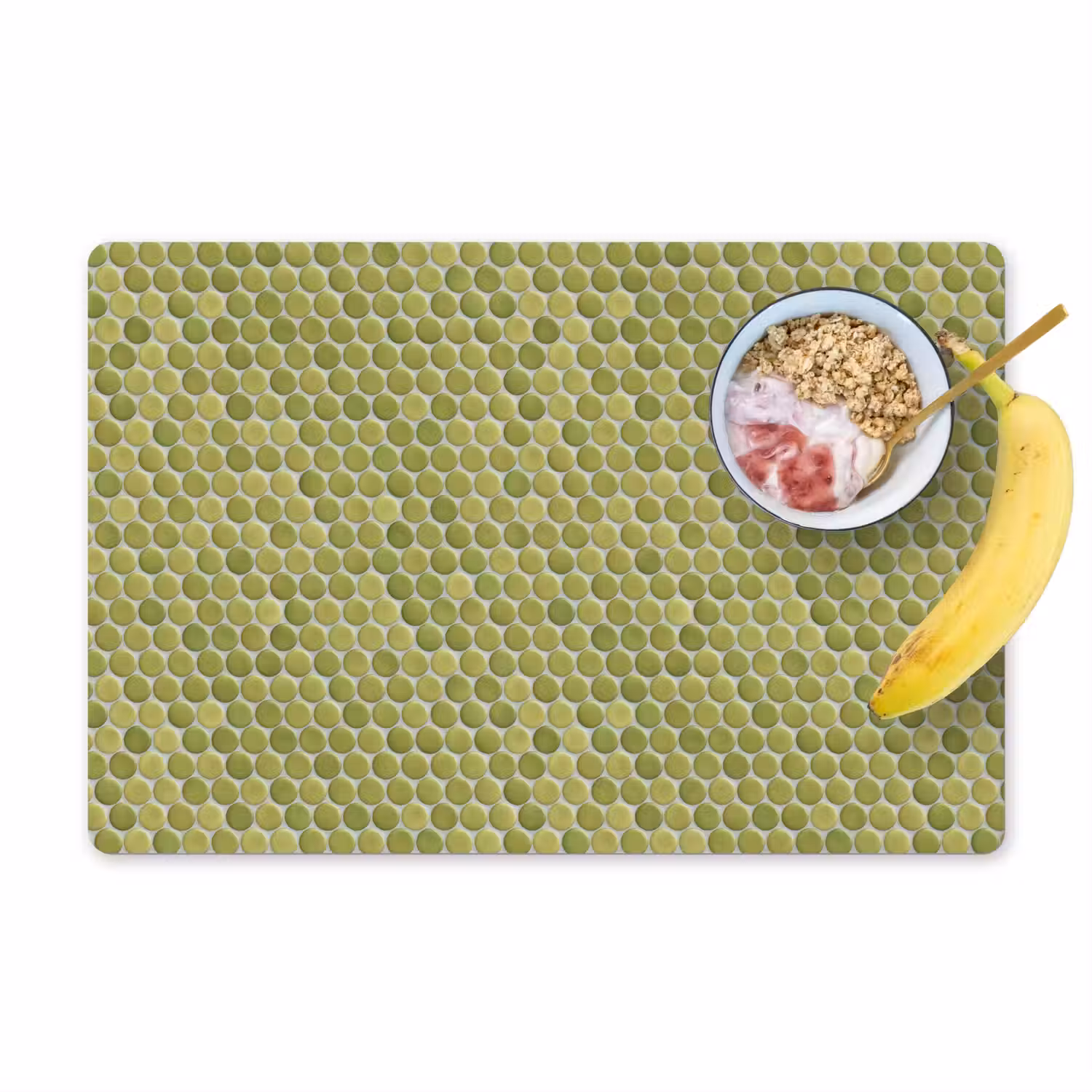 Penny - Mozaïek - Olijfgroen Placemat vinyl groot 368 -zzzproduct_Kitchenyeah-website