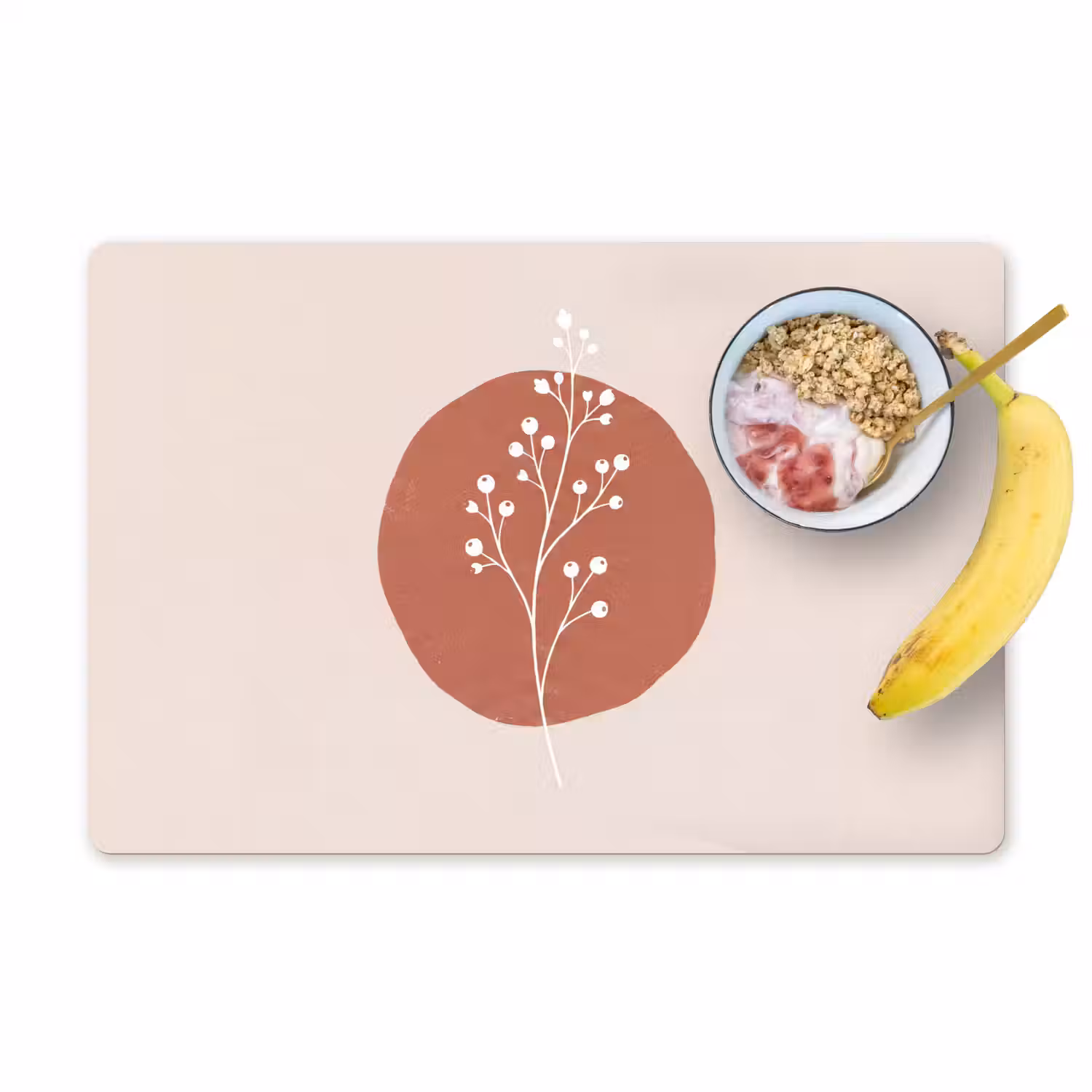 Plant - Tak - Abstract - Modern - Wit Placemat vinyl groot -zzzproduct_Kitchenyeah-website