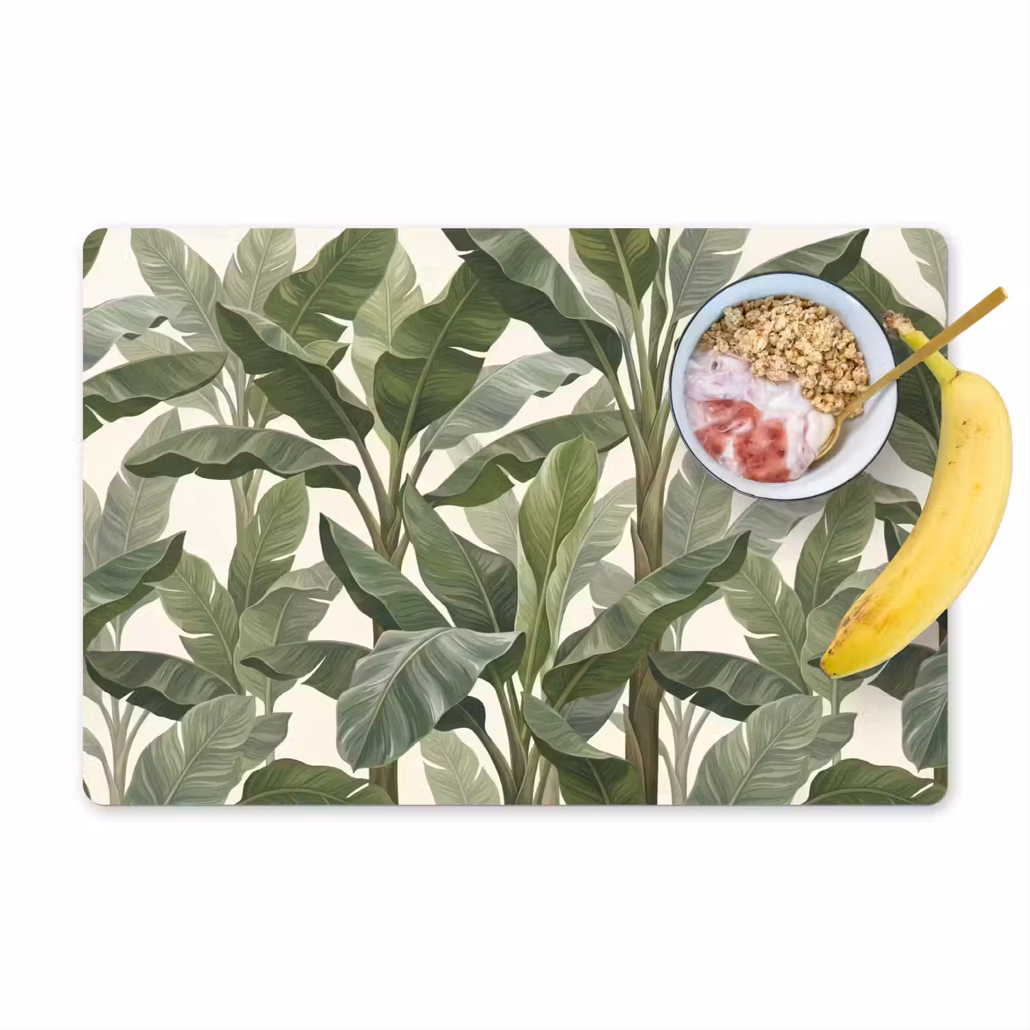 Planten - Bladeren - Tropisch - Groen Placemat vinyl groot -zzzproduct_Kitchenyeah-website