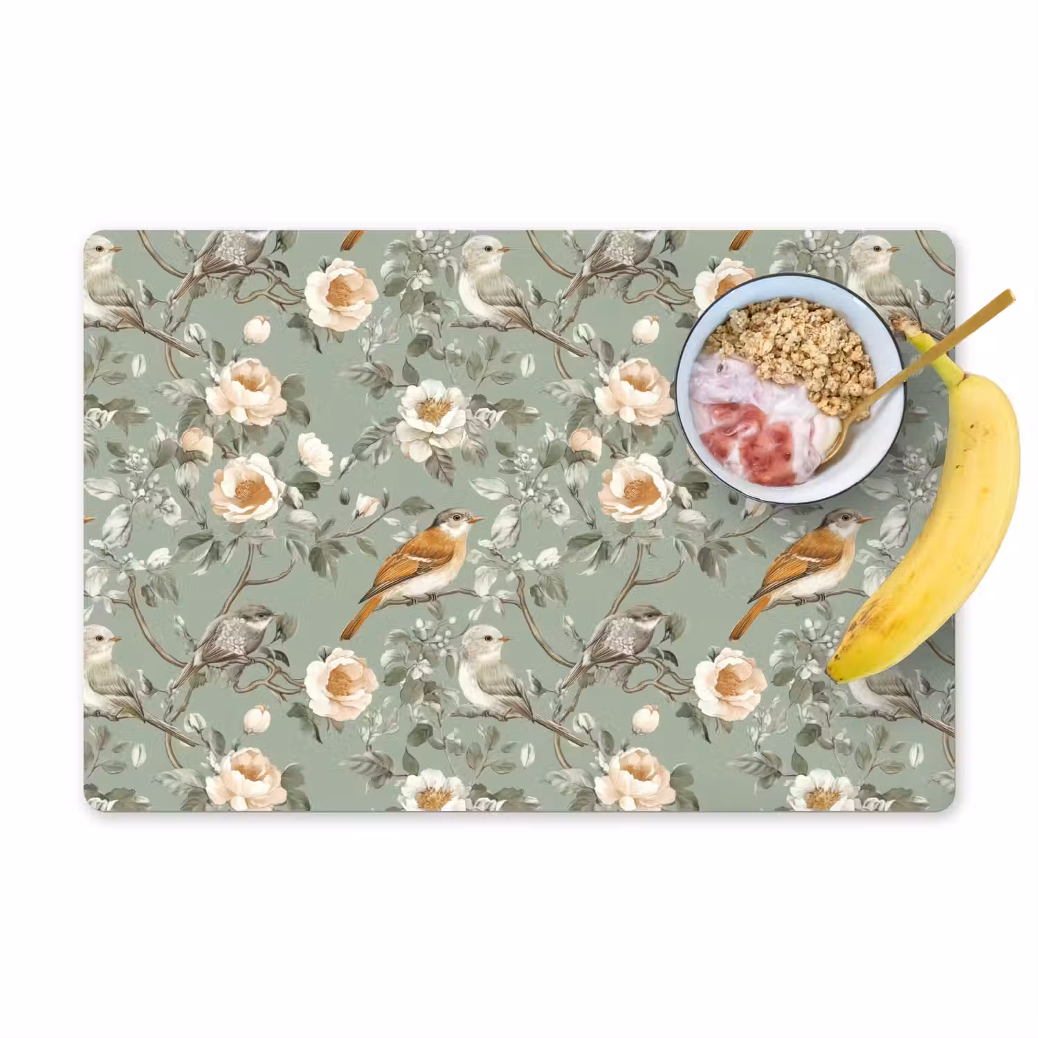 Roze - Vogels - Kleurrijk Placemat vinyl groot 368 -zzzproduct_Kitchenyeah-website