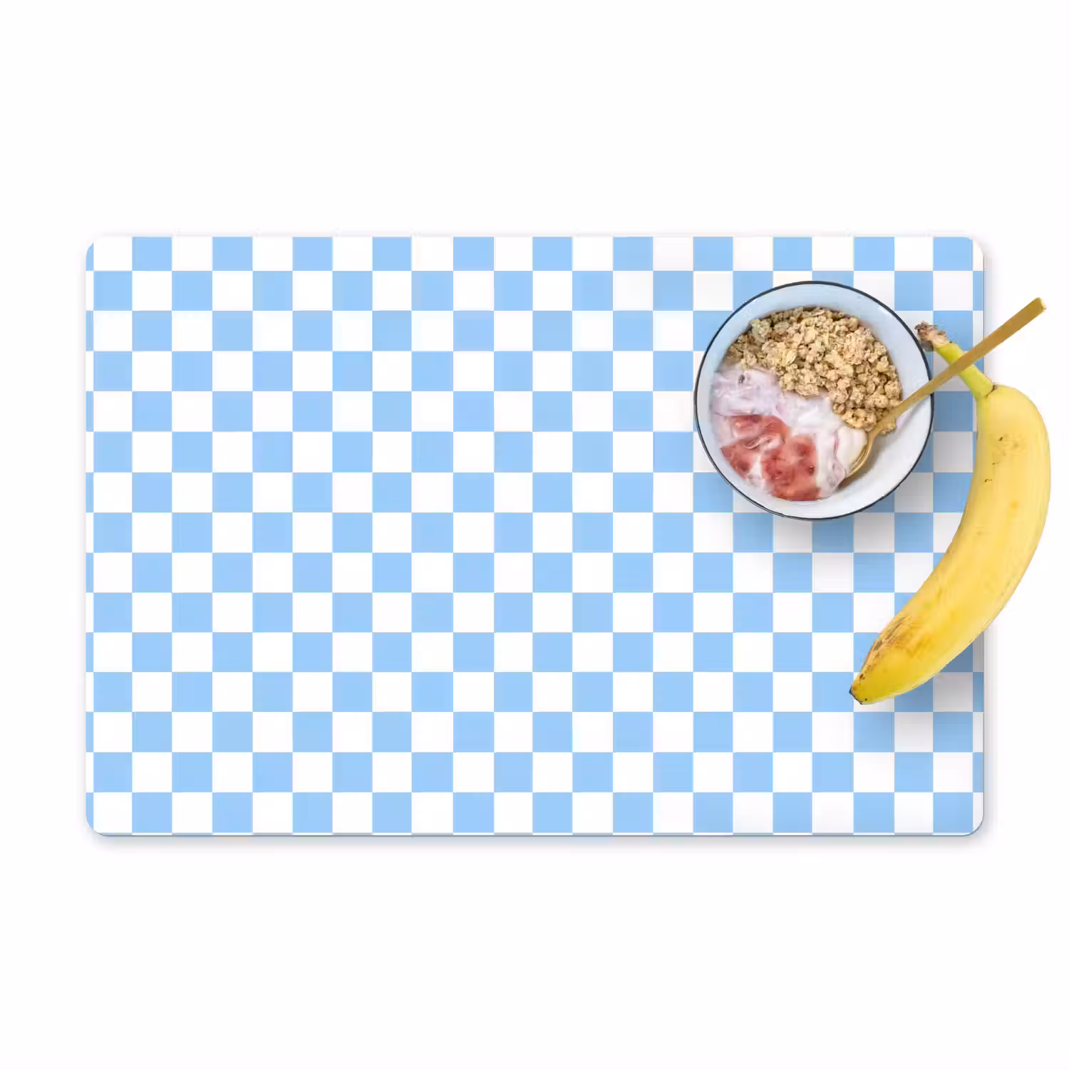 Schaakbord - Klassiek - Blauw Placemat vinyl groot 368 -zzzproduct_Kitchenyeah-website