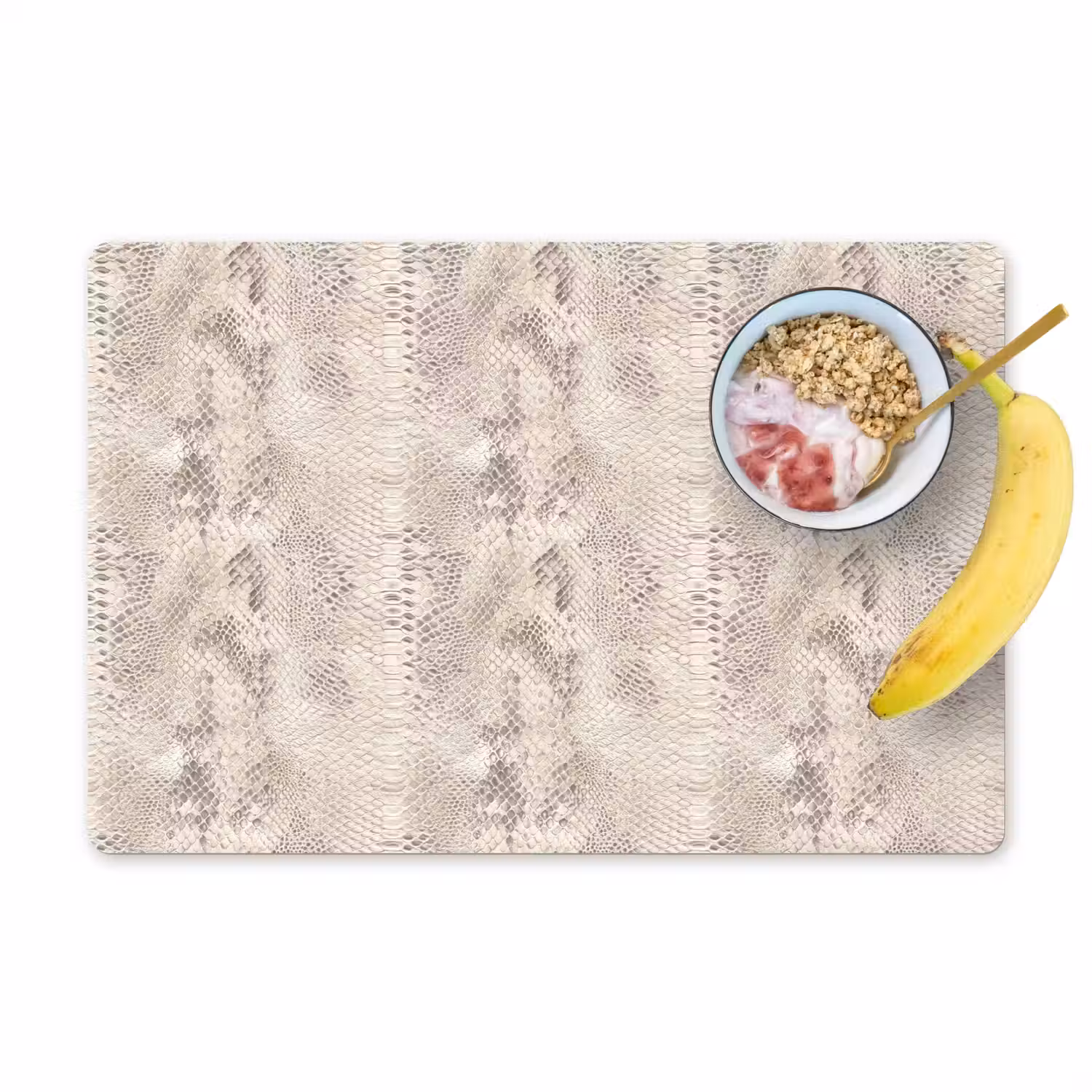 Slang - Patroon - Beige Placemat vinyl groot 368 -zzzproduct_Kitchenyeah-website