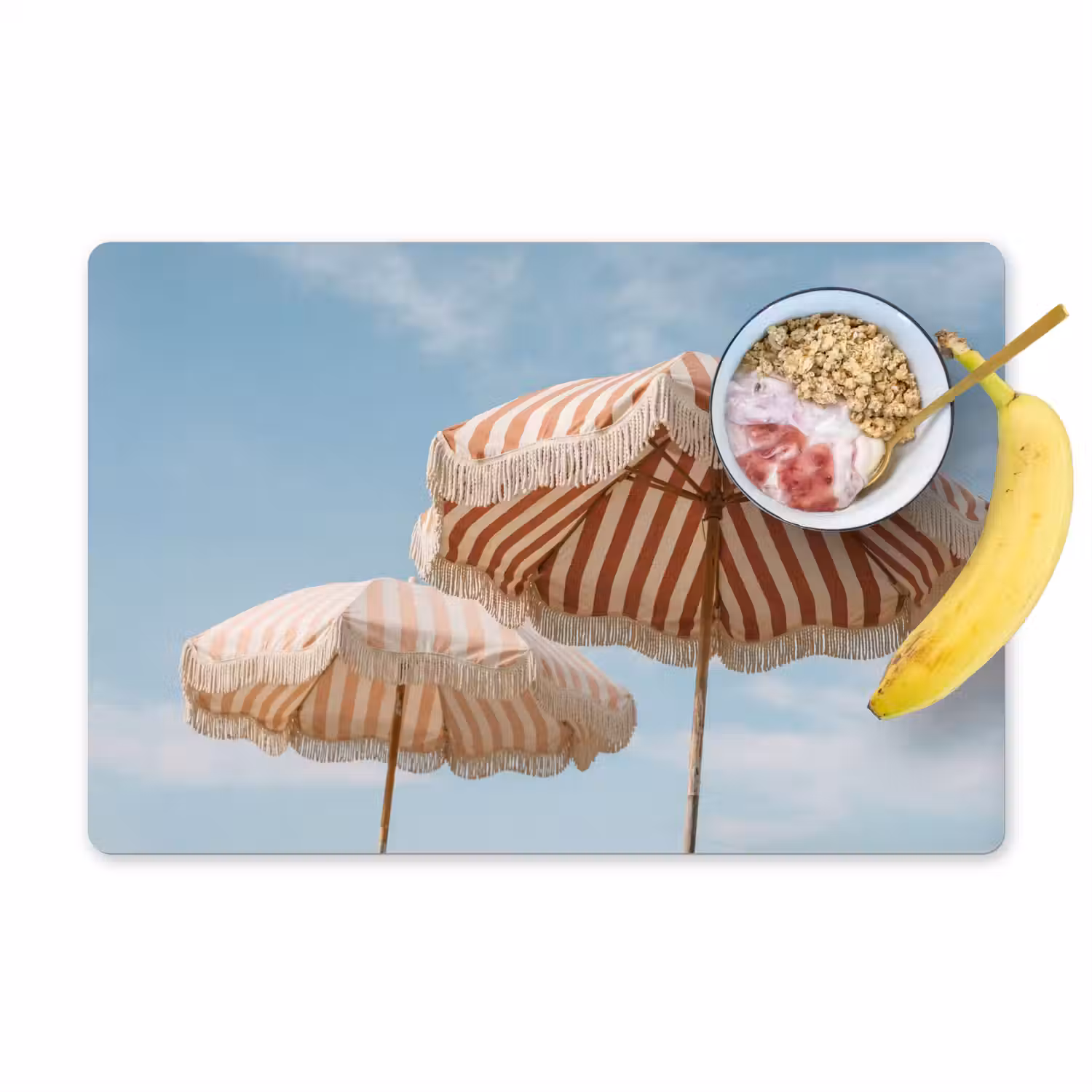 Parasol - Lucht - Rood Placemat vinyl groot -zzzproduct_Kitchenyeah-website