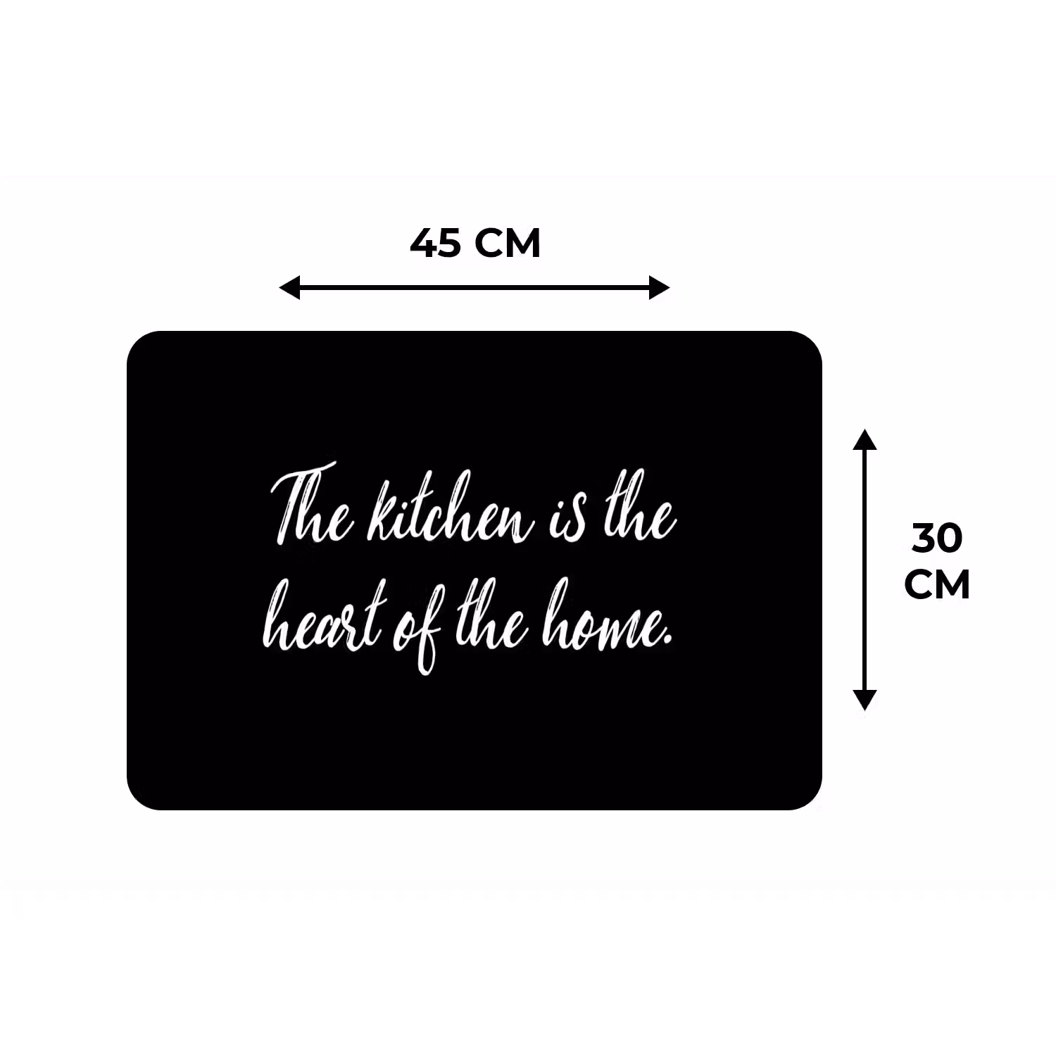 Spreuken - Koken - Thuis - The kitchen is the heart of the home - Quotes Placemat vinyl groot -specs