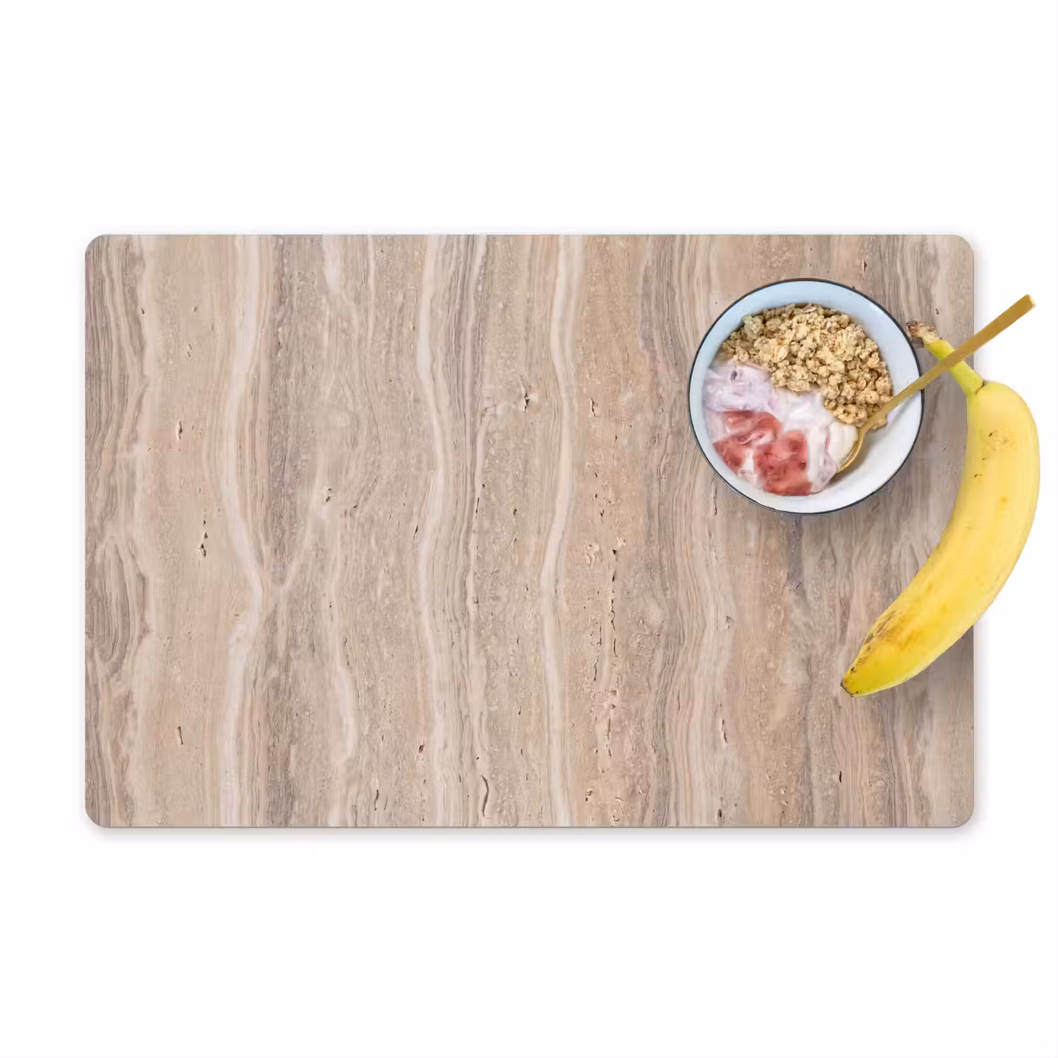 Steen - Patroon - Textuur - Natuurlijk - Beige Placemat vinyl groot -zzzproduct_Kitchenyeah-website