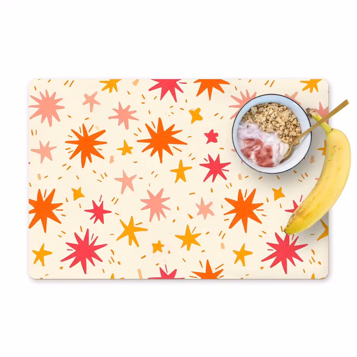 Sterren - Speels - Kleurrijk Placemat vinyl groot 368 -zzzproduct_Kitchenyeah-website