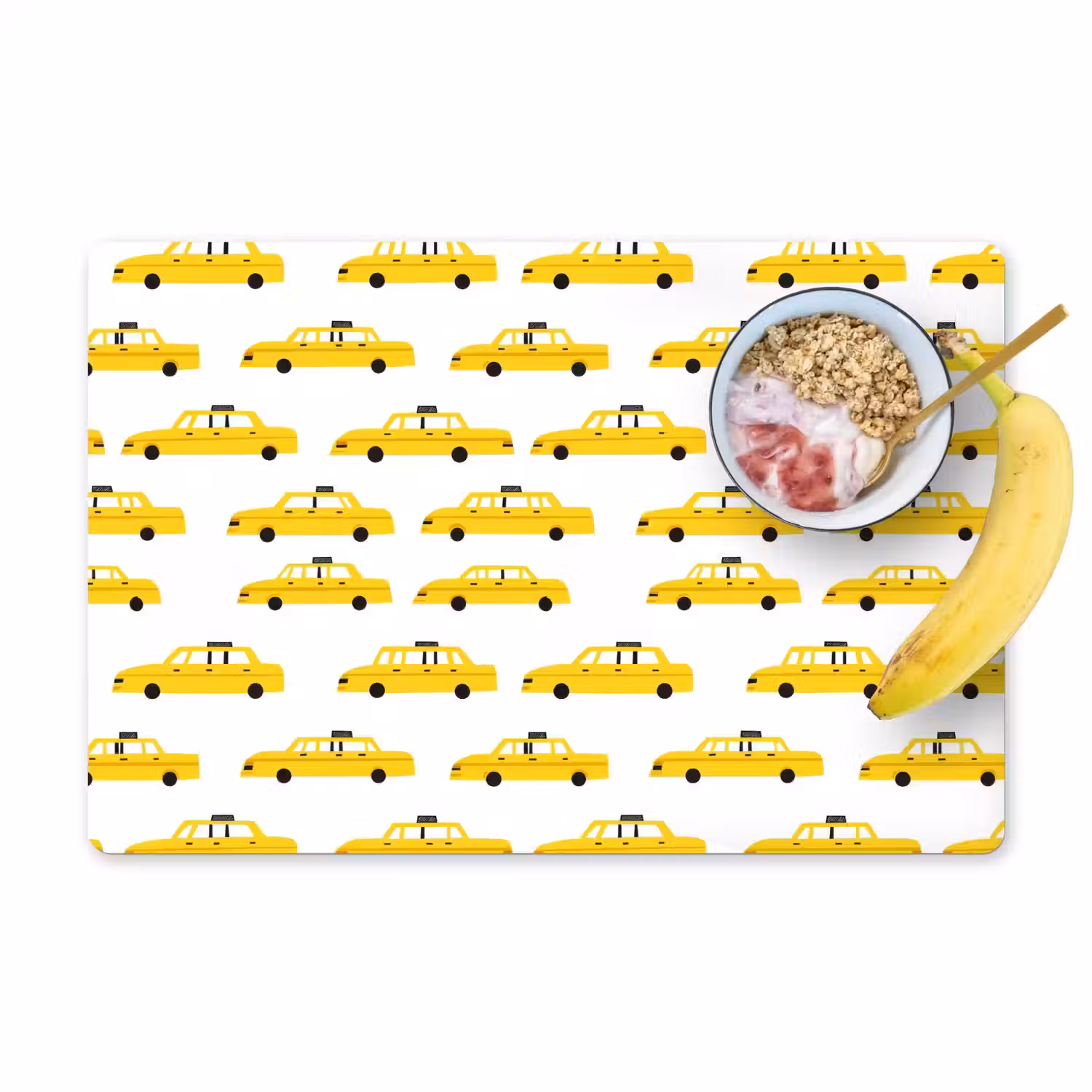 Taxi - Iconisch - Geel Placemat vinyl groot 368 -zzzproduct_Kitchenyeah-website