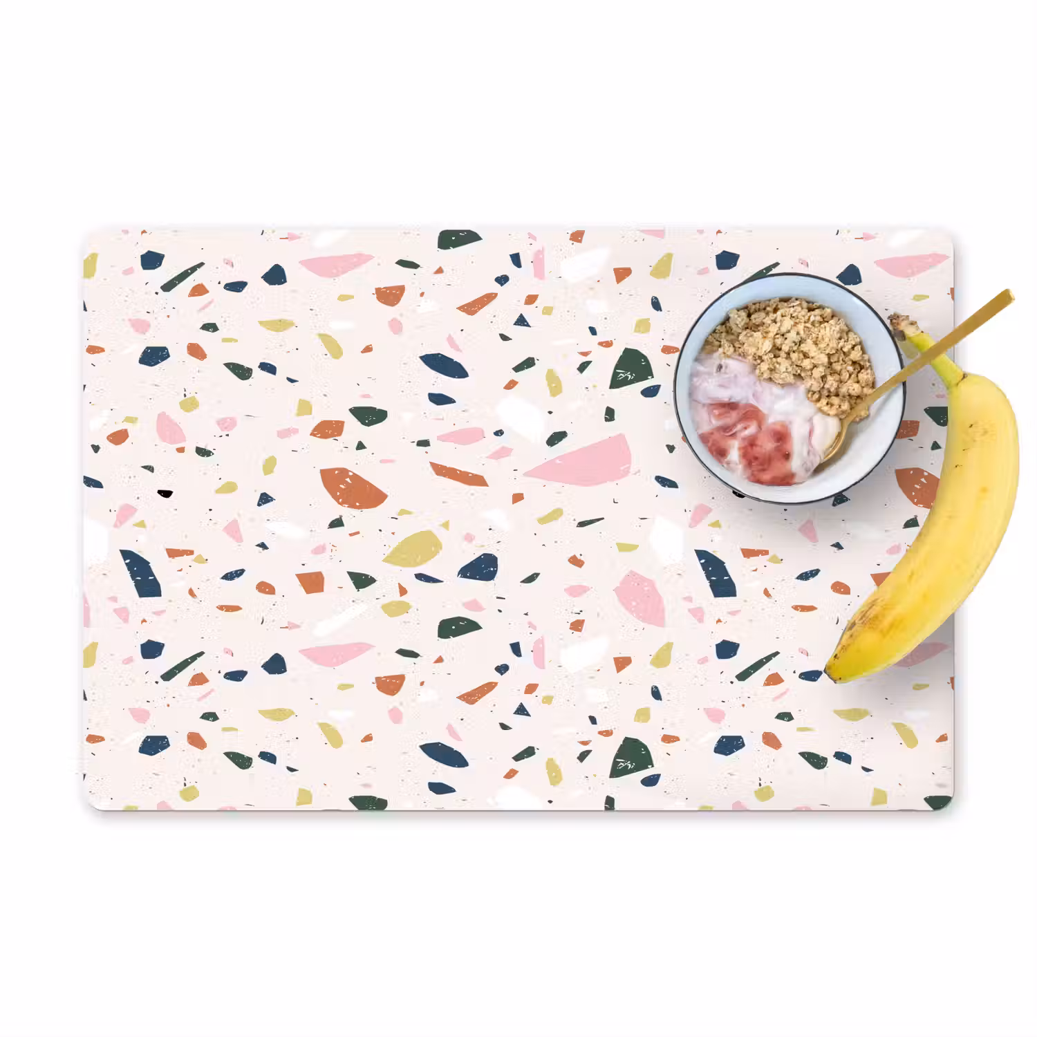 Terrazzo - Patroon - Kleurrijk Placemat vinyl groot 368 -zzzproduct_Kitchenyeah-website