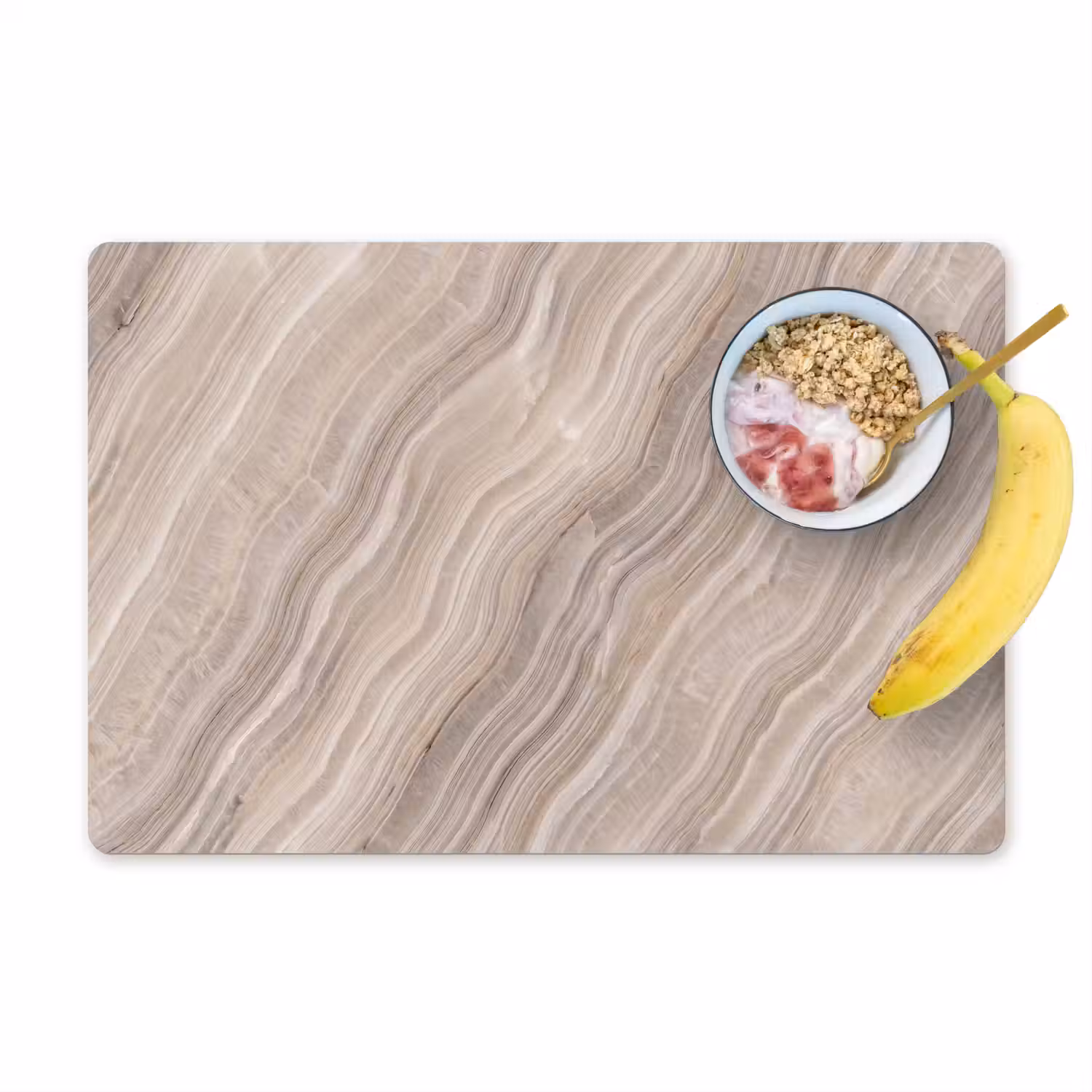 Textuur - Golvend - Abstract - Modern - Beige Placemat vinyl groot -zzzproduct_Kitchenyeah-website