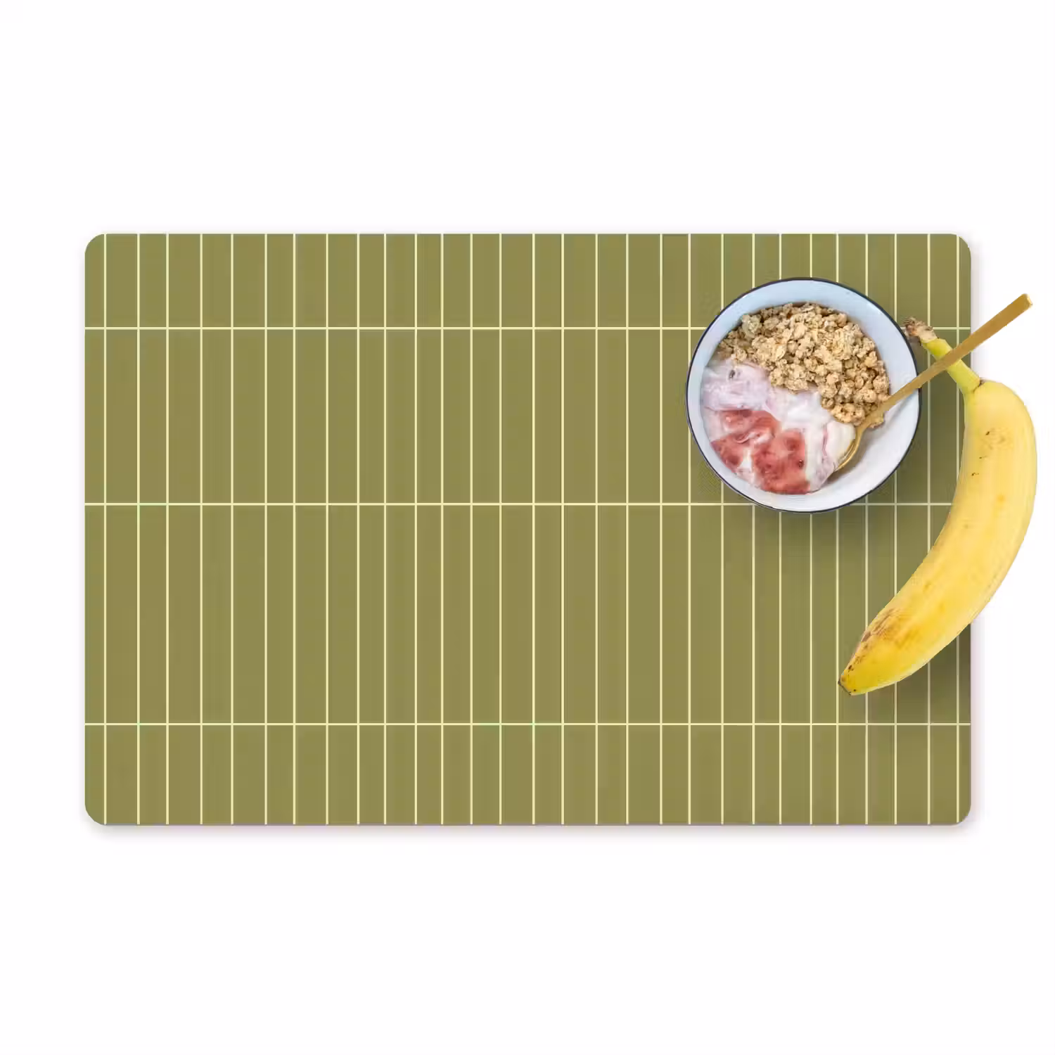 Verticaal - Wandtegel - Olijfgroen Placemat vinyl groot 368 -zzzproduct_Kitchenyeah-website