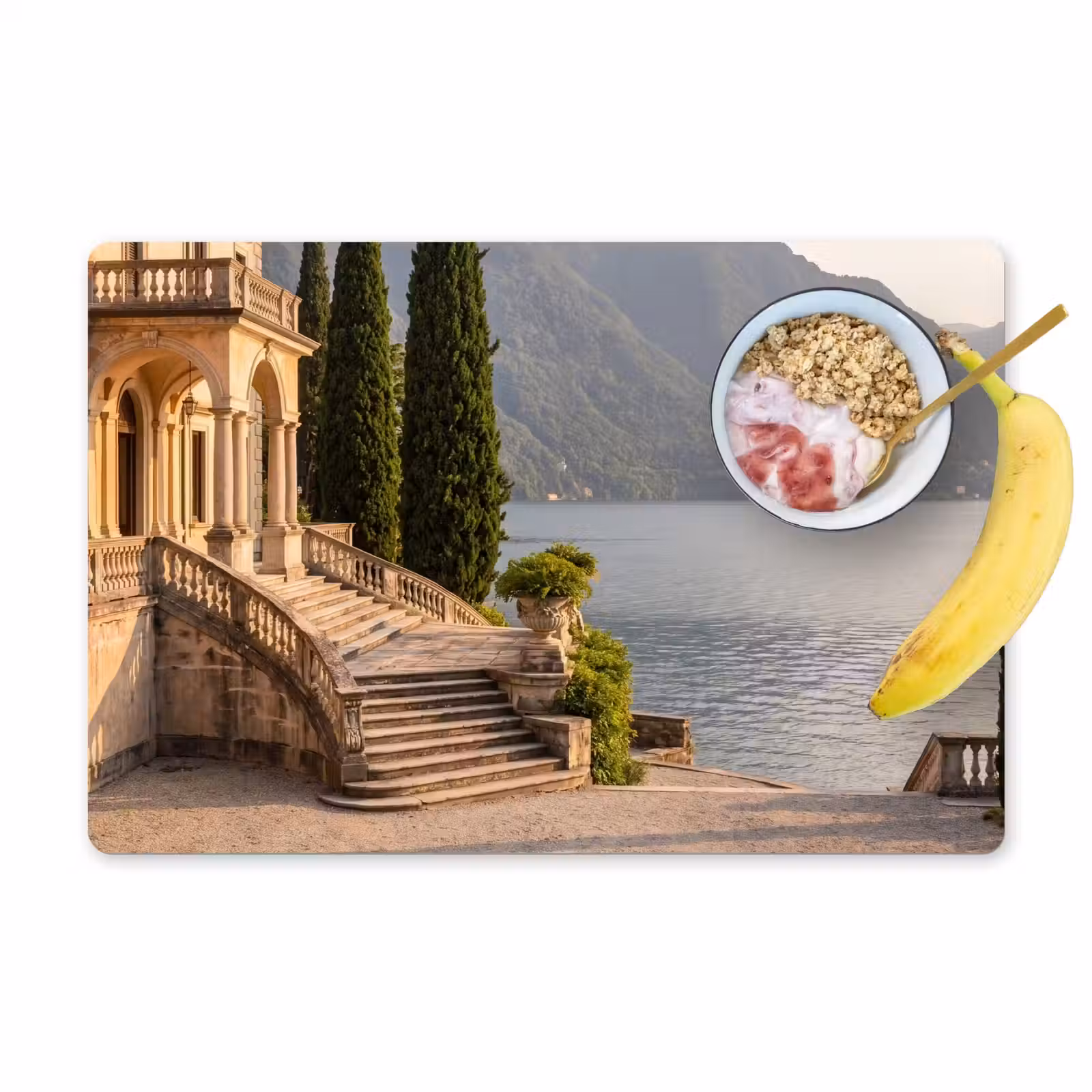 Tischset - 6 Stück - Villa – Wasser – Treppen - Villa - water -trappen Placemat vinyl groot