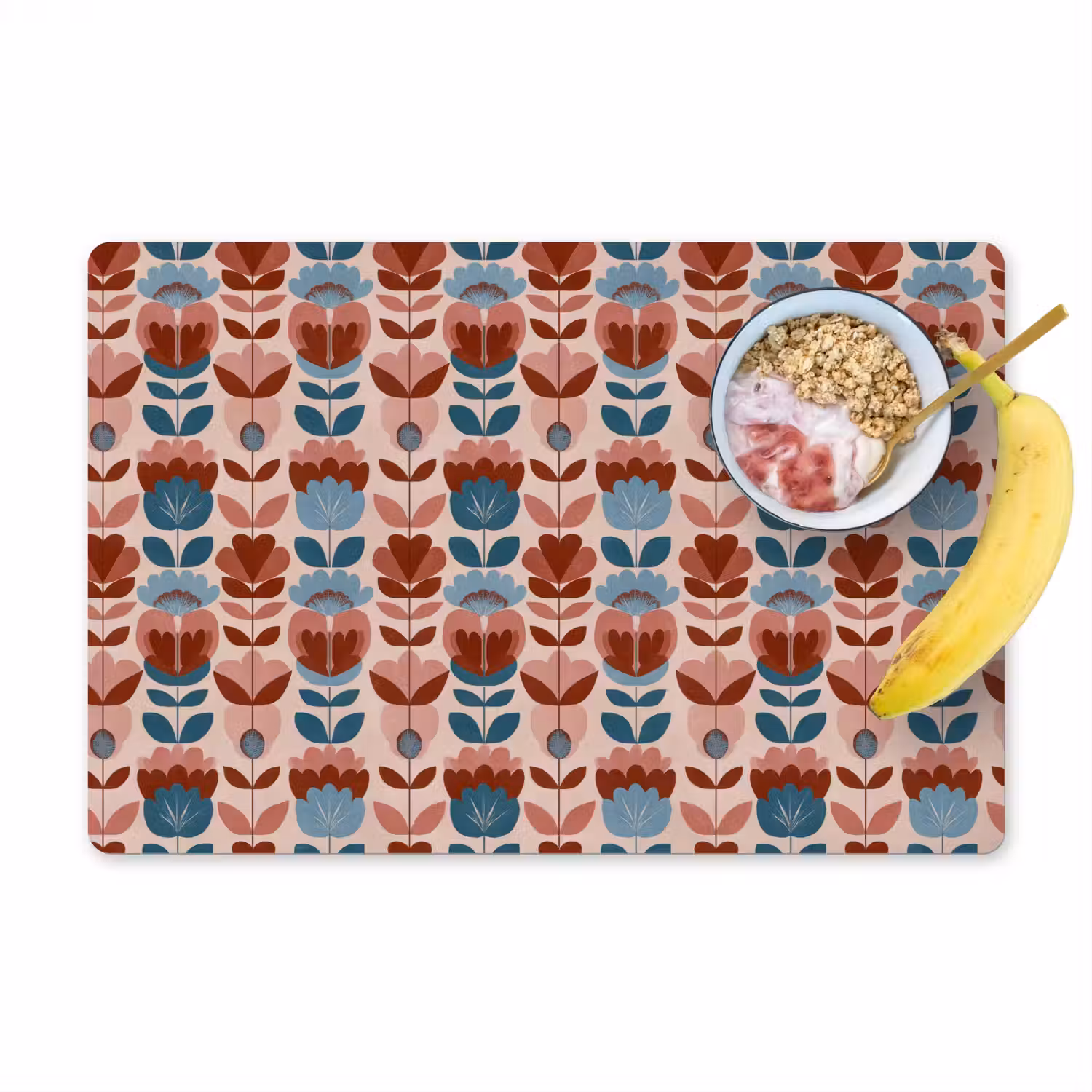 Vintage - Motief - Kleurrijk Placemat vinyl groot 368 -zzzproduct_Kitchenyeah-website