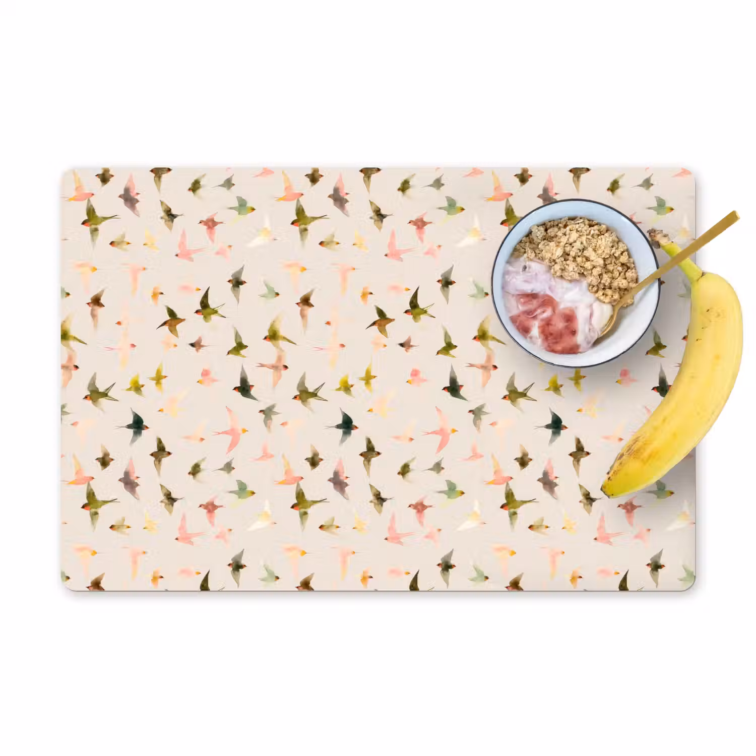 Vogels - Vliegen - Kleurrijk Placemat vinyl groot 368 -zzzproduct_Kitchenyeah-website