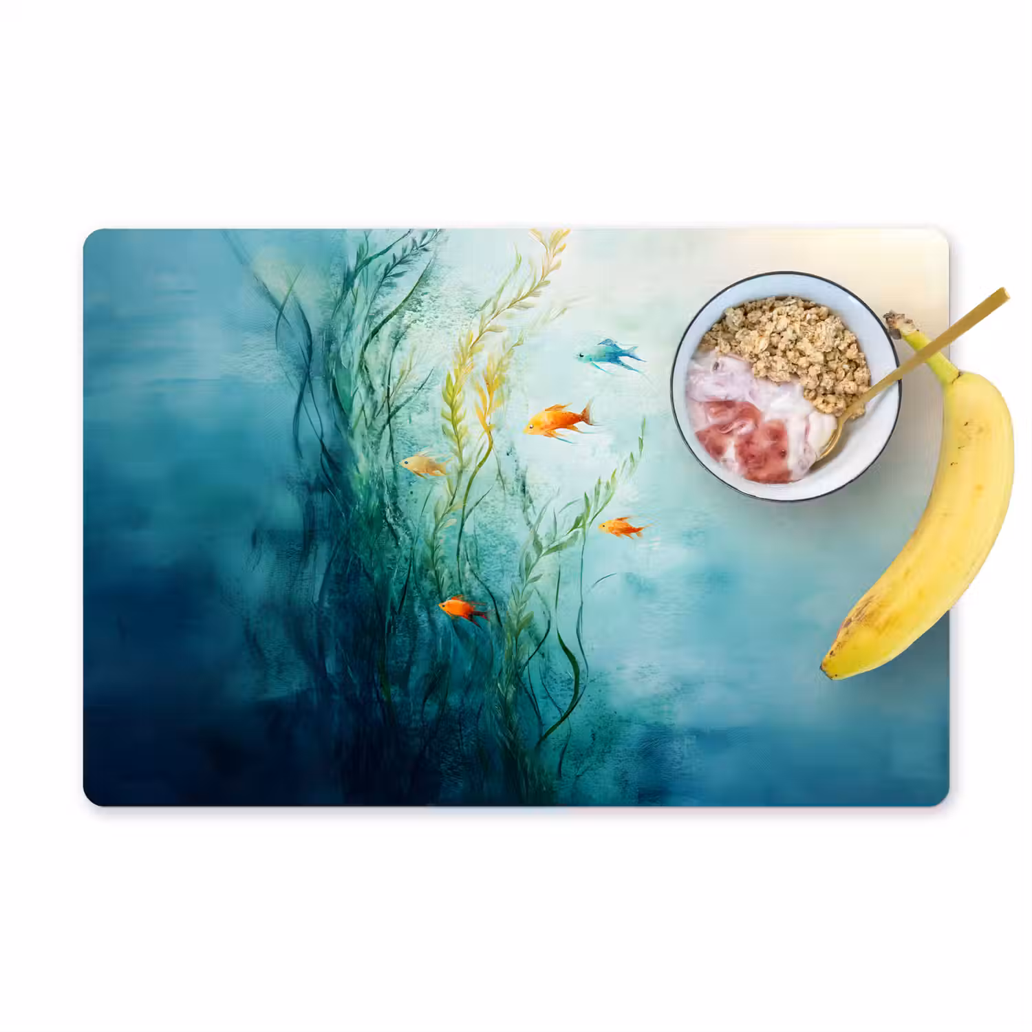 Waterplanten - Vissen - Kleurrijk - Water Placemat vinyl groot -zzzproduct_Kitchenyeah-website