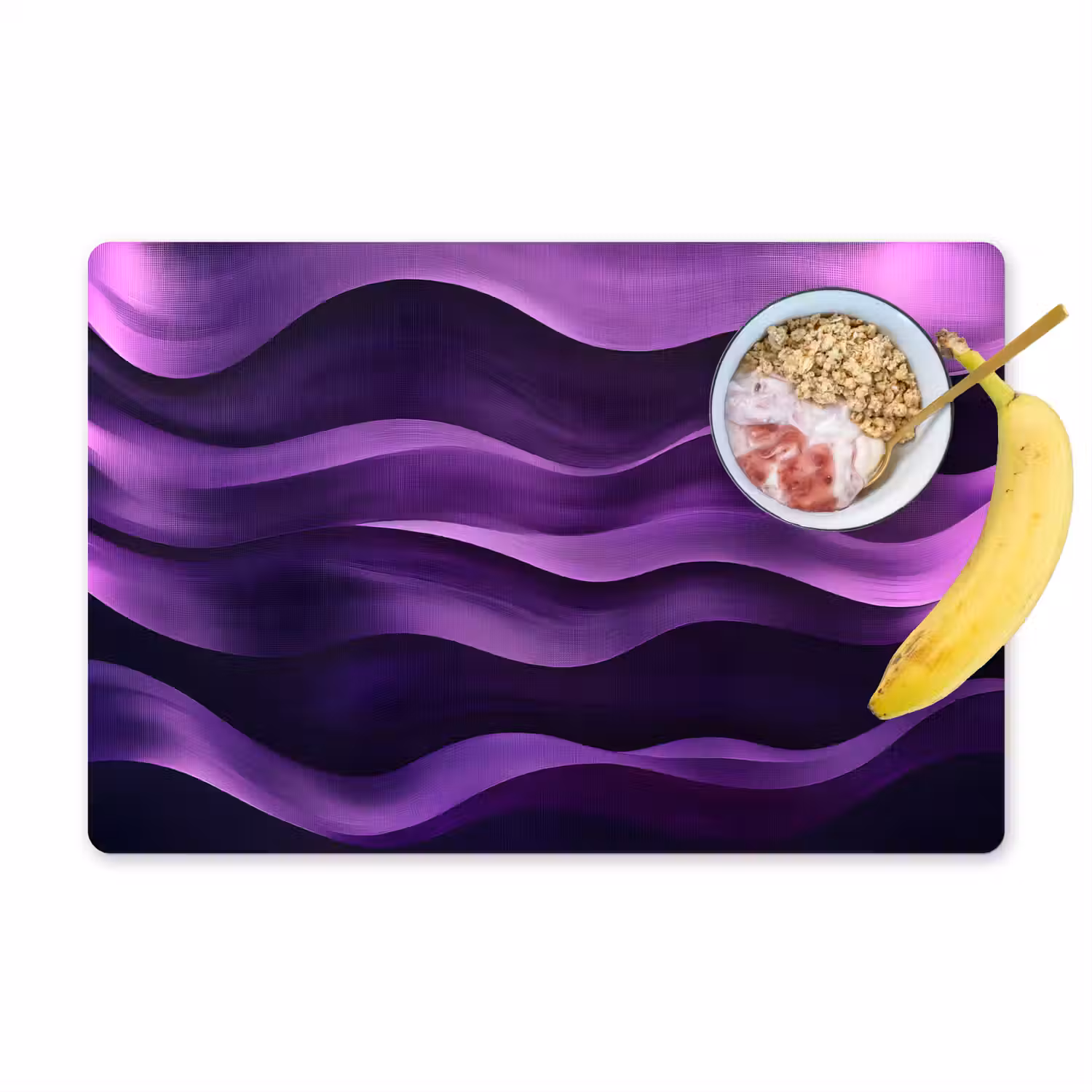 Golven - Abstract - Paars Placemat vinyl groot -zzzproduct_Kitchenyeah-website