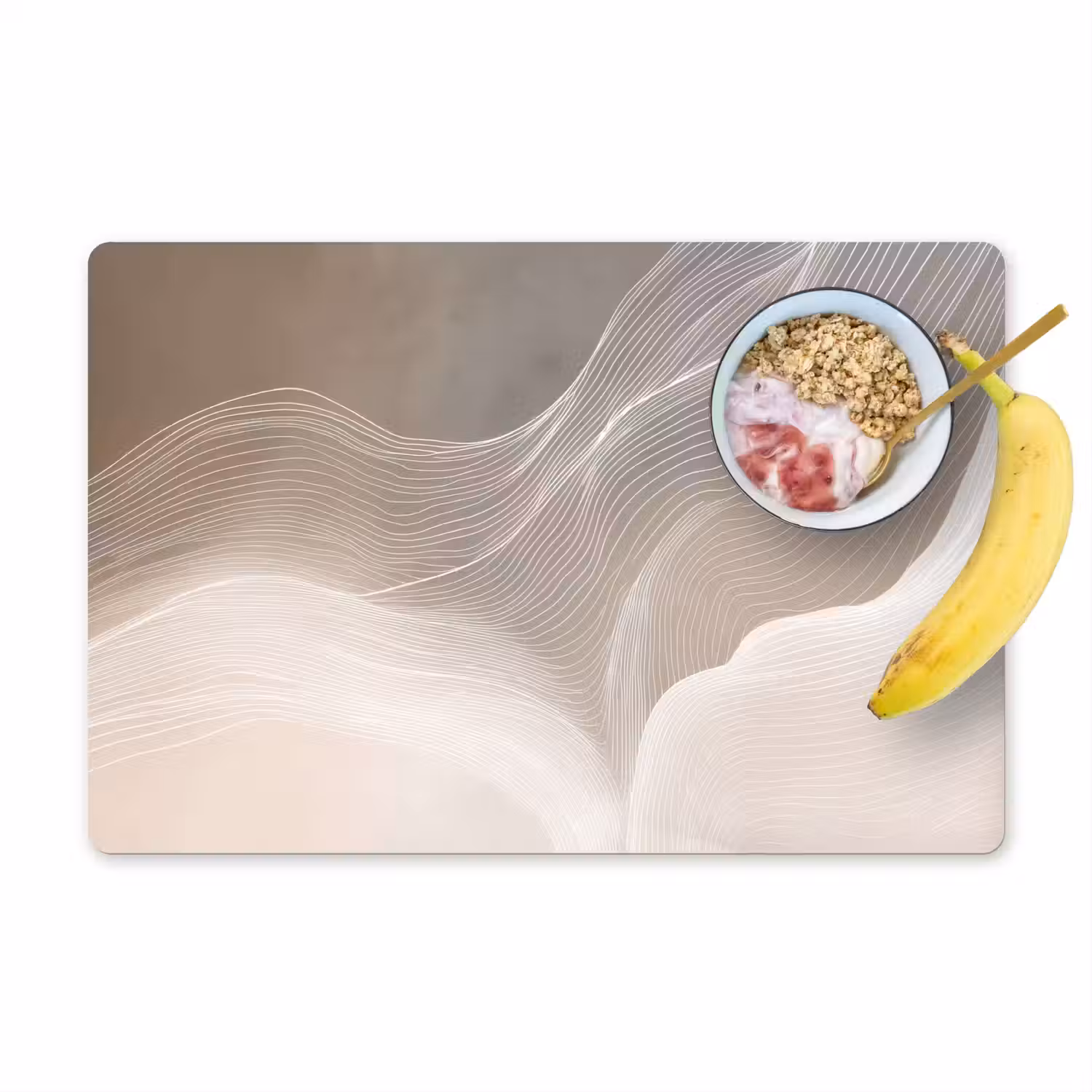 Golvende lijnen - Luchtstromen - Harmonieus Placemat vinyl groot -zzzproduct_Kitchenyeah-website