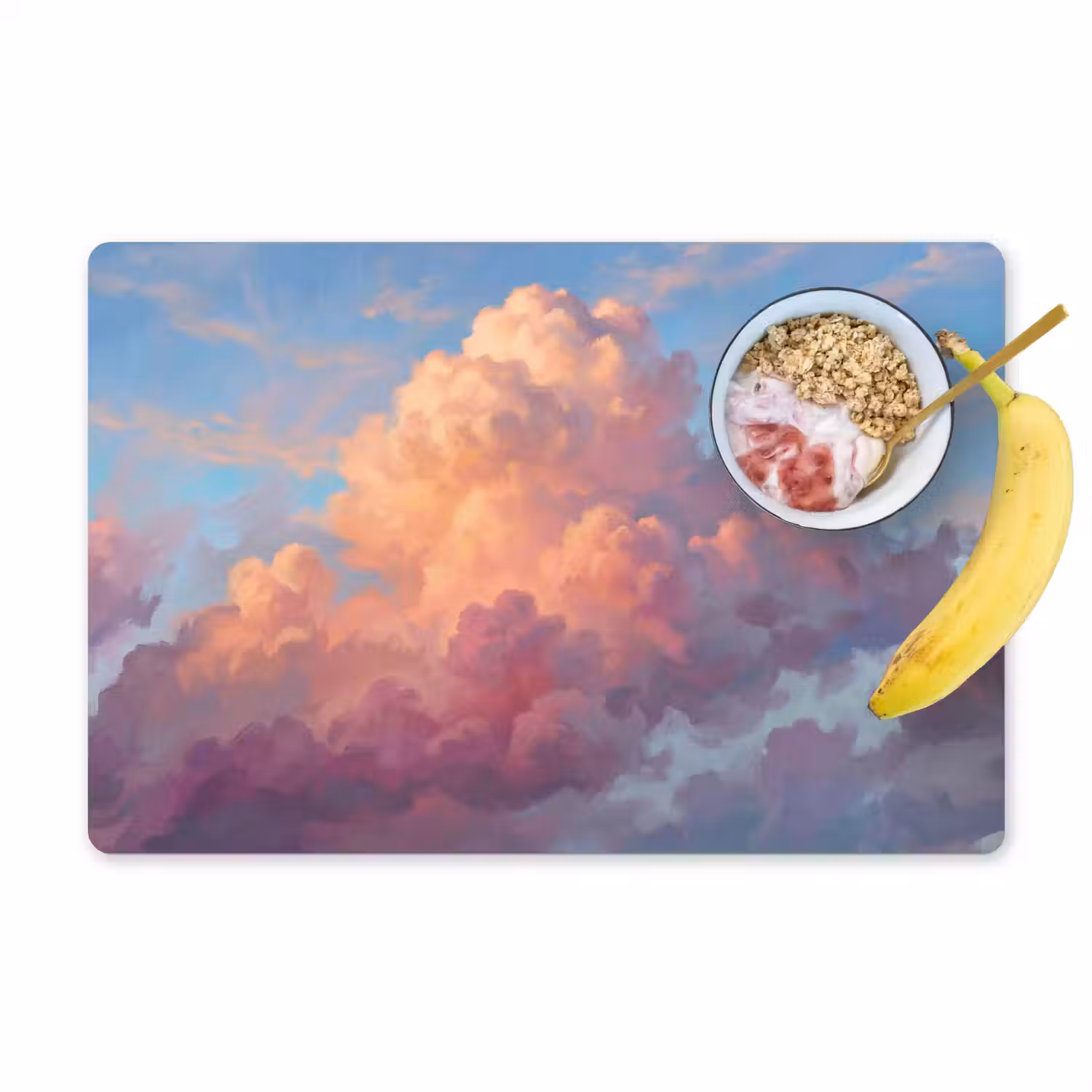 Wolken - Lucht - Natuur - Abstract - Kleurrijk Placemat vinyl groot -zzzproduct_Kitchenyeah-website