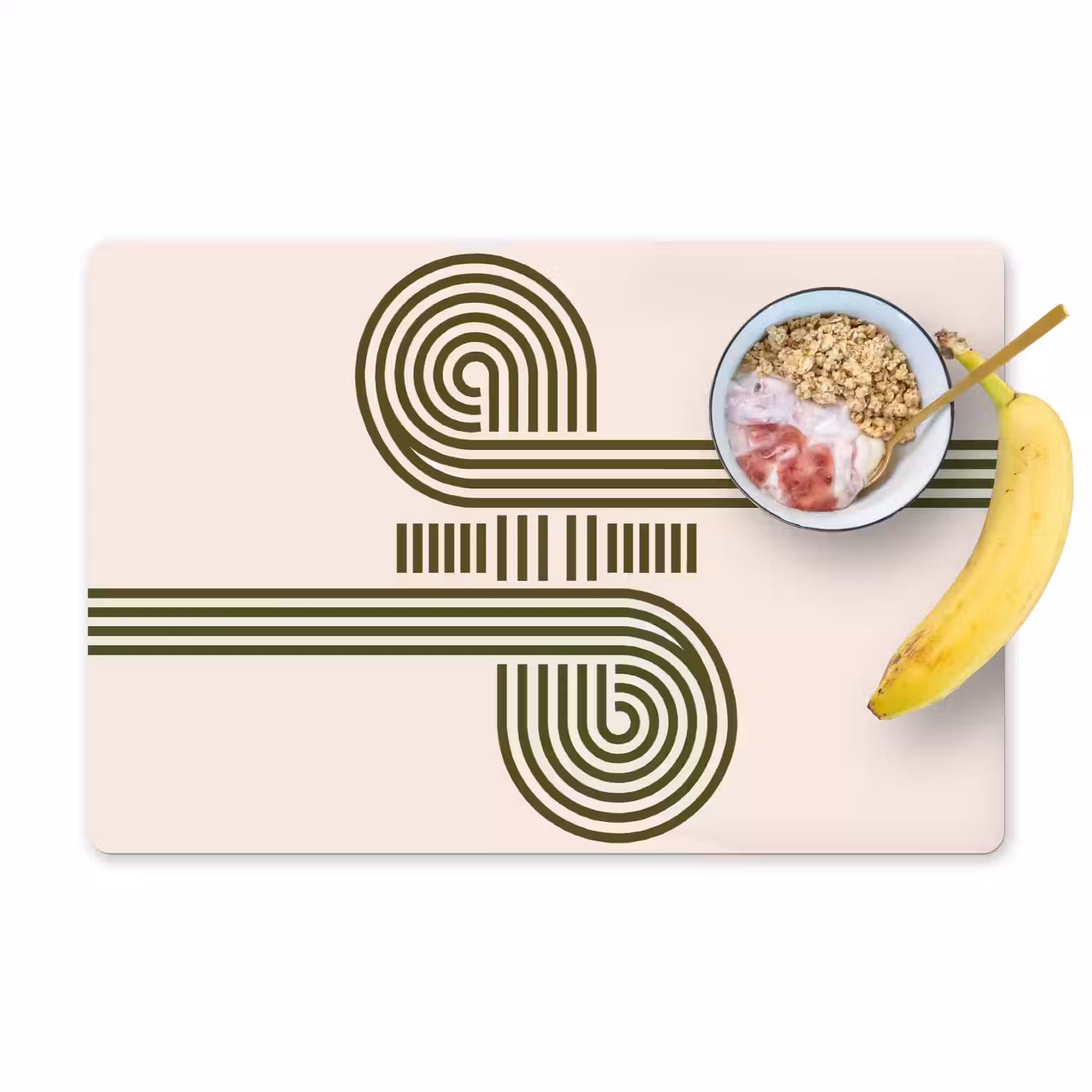 Abstract - Vormen - Modern - Groen Placemat vinyl groot -zzzproduct_Kitchenyeah-website