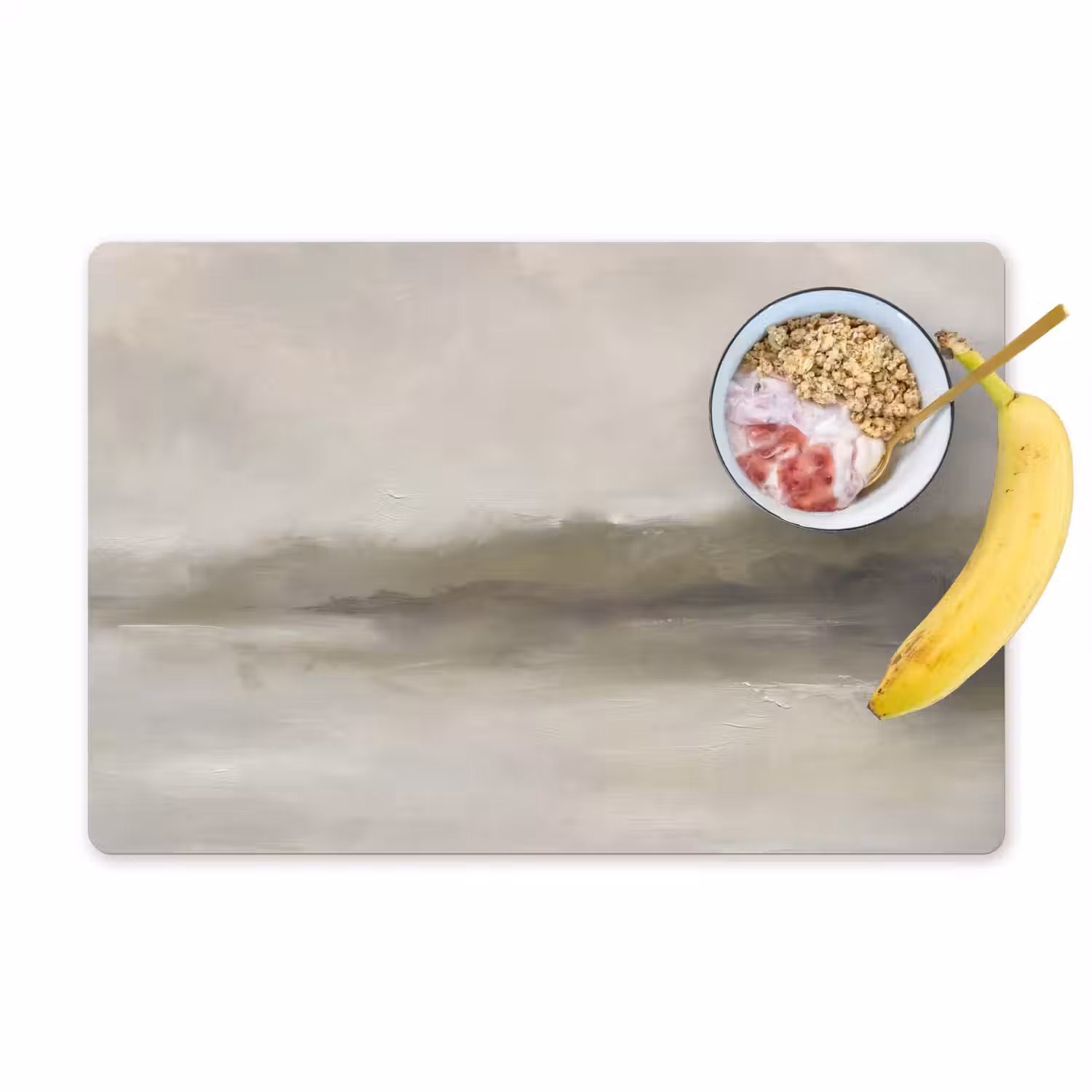 Abstract - Landschap - Nevel - Modern - Grijs Placemat vinyl groot -zzzproduct_Kitchenyeah-website