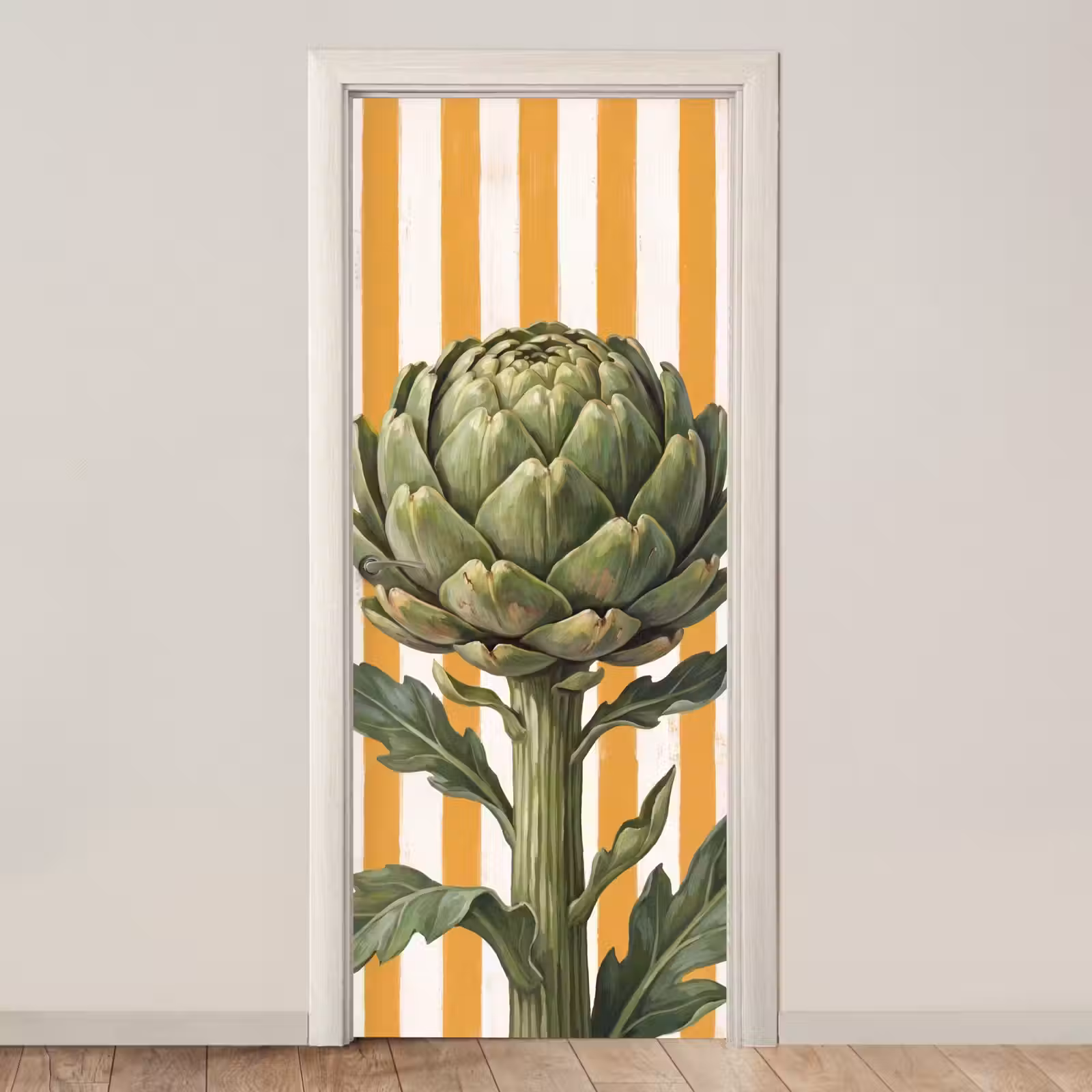 Türtapete - Artischocke – Modern – Gemüse - Artisjok - Modern - Groente deurposter klein