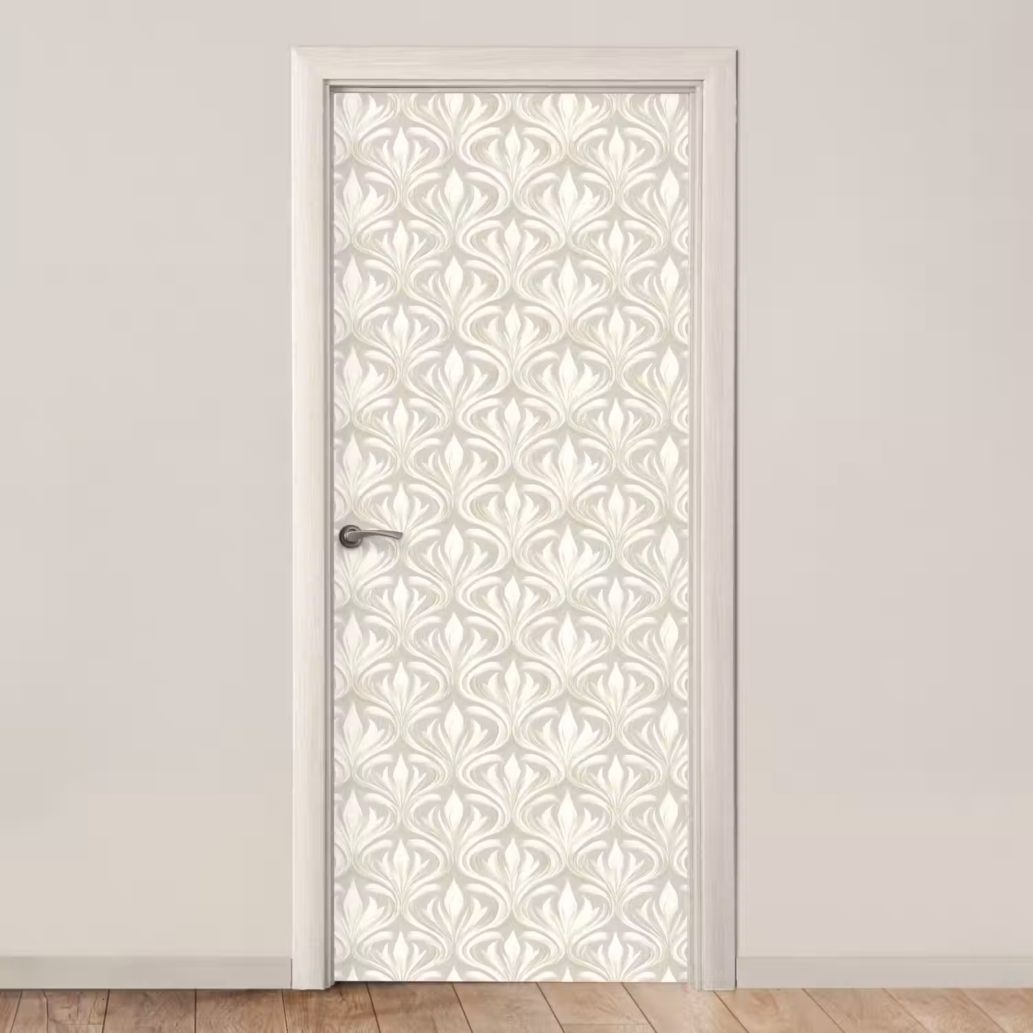 Barok - Patroon - Beige deurposter klein 289 -3d_beige