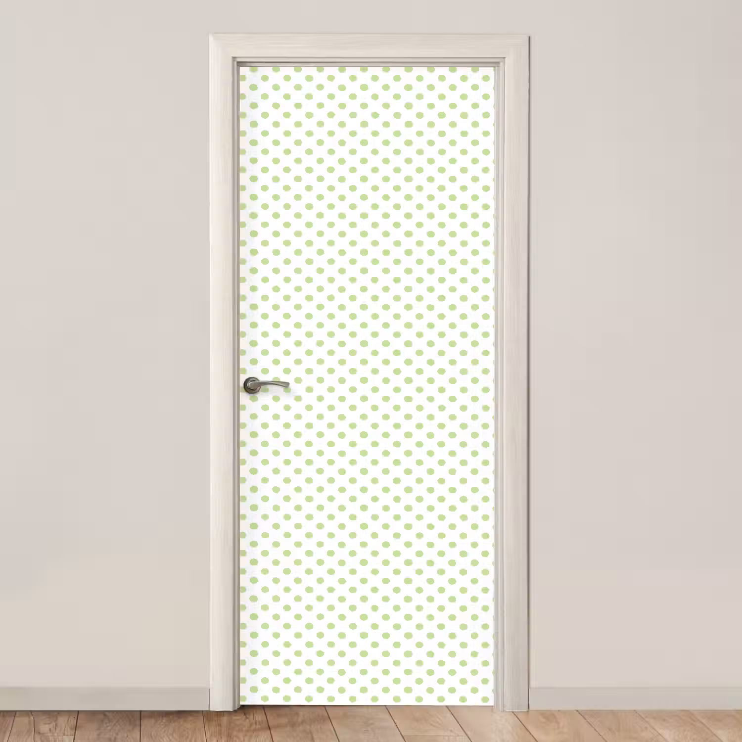 Dots - Klassiek - Groen deurposter klein 289 -3d_beige