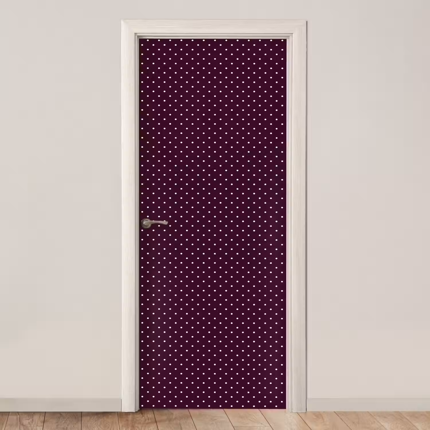 Stippen - Modern - Paars deurposter klein 289 -3d_beige
