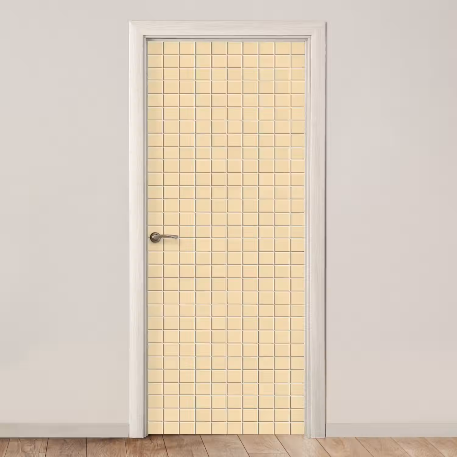 Tegels - Patroon - Crème deurposter klein 289 -3d_beige