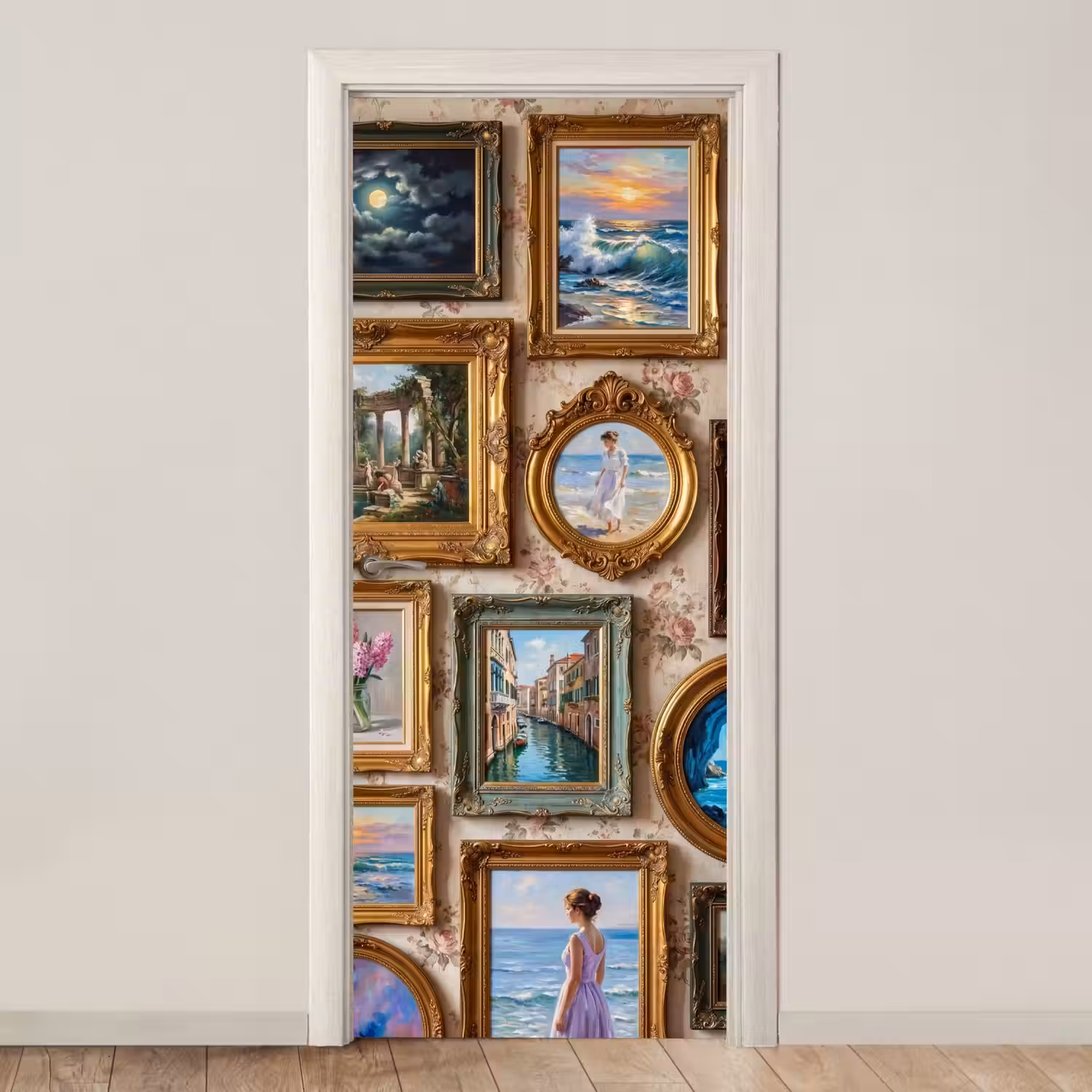 Interieur - Kunst - Collectie - Klassiek - Goud deurposter klein -3d_beige