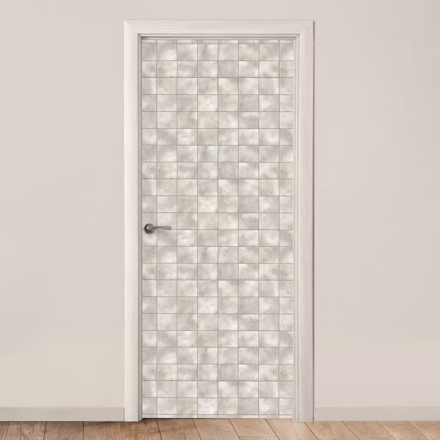 Tegels - Natuurlijk - Grijs deurposter klein 289 -3d_beige