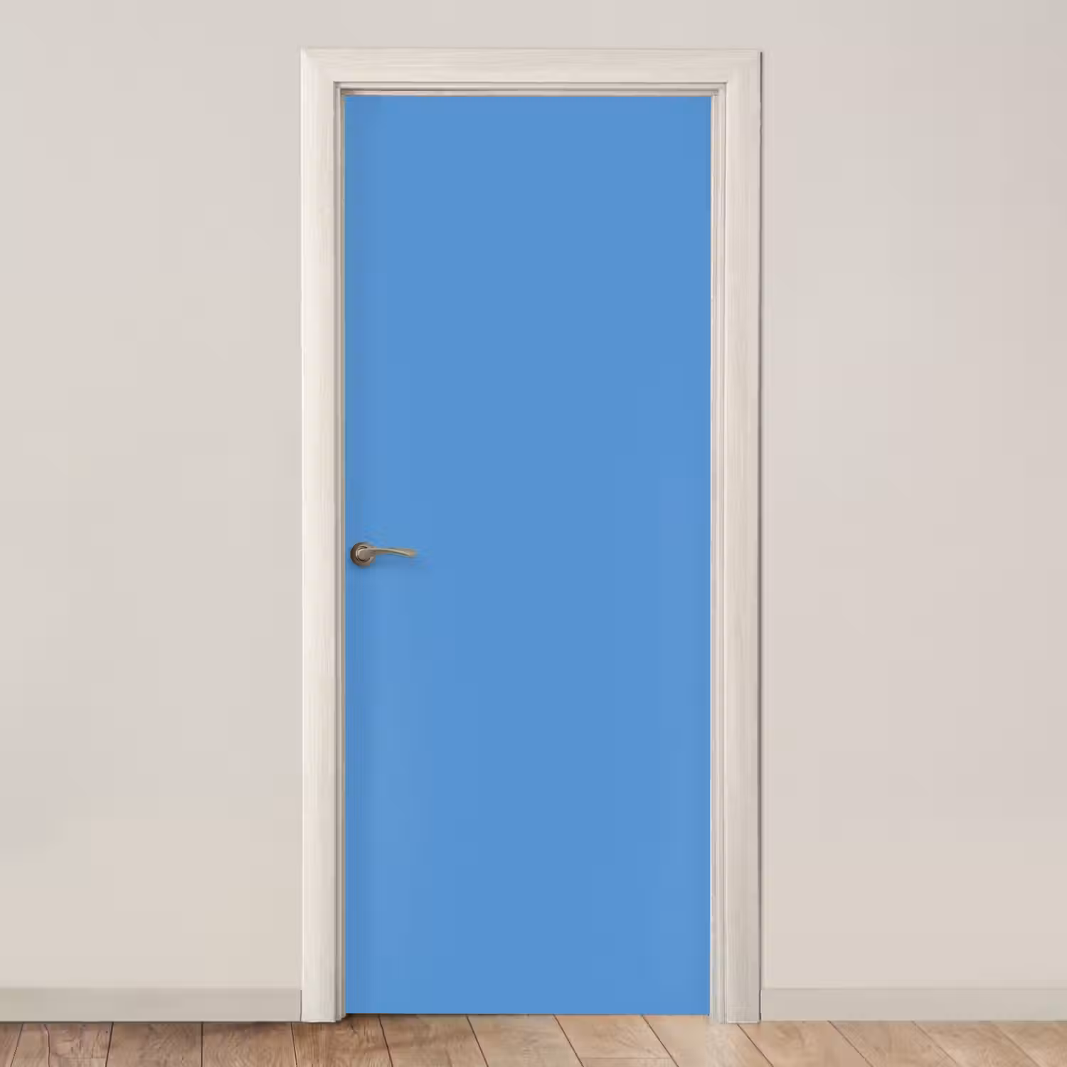 Cornflower - Blue - Blauw deurposter klein 289 -3d_beige
