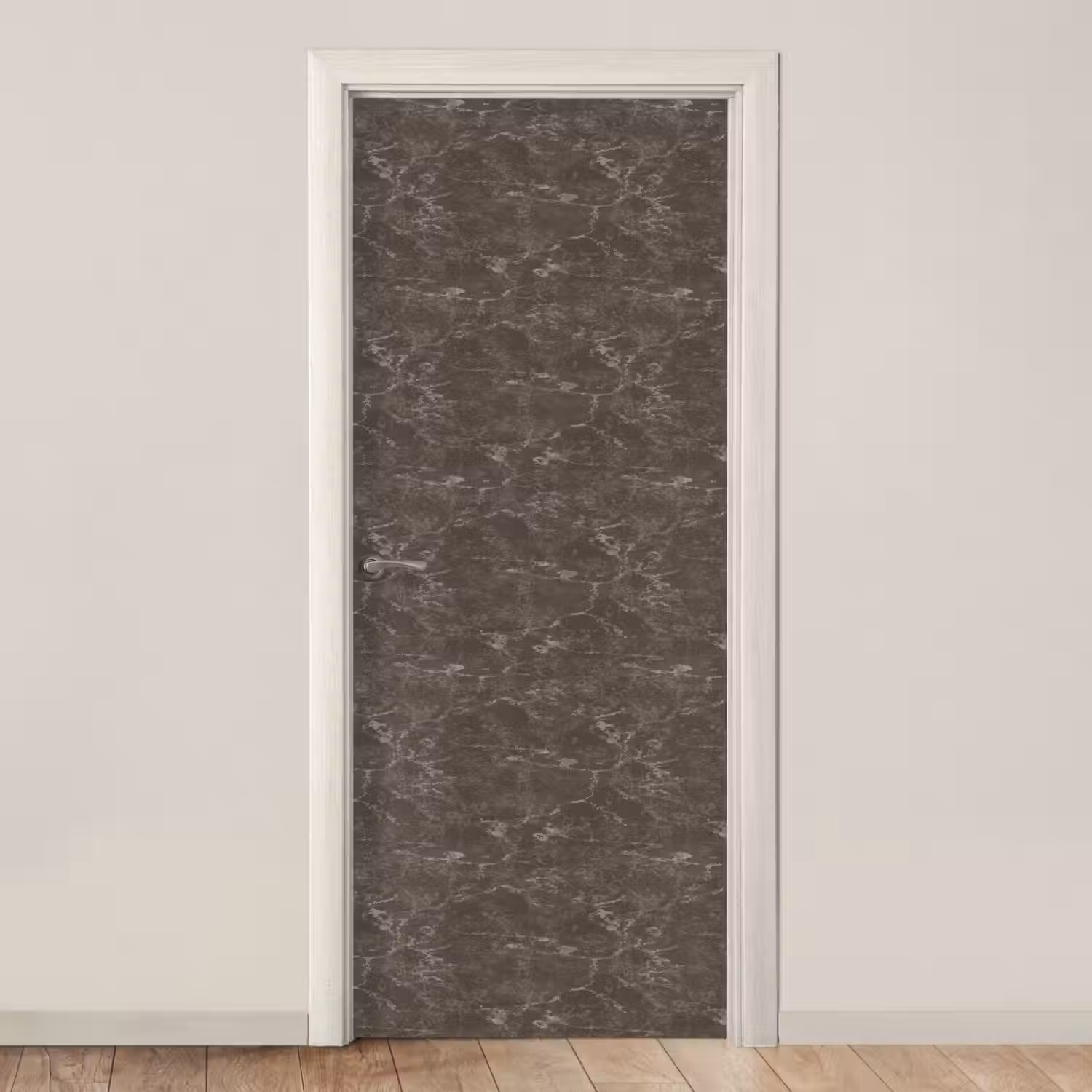 Marmer - Aders - Bruin deurposter klein 289 -3d_beige