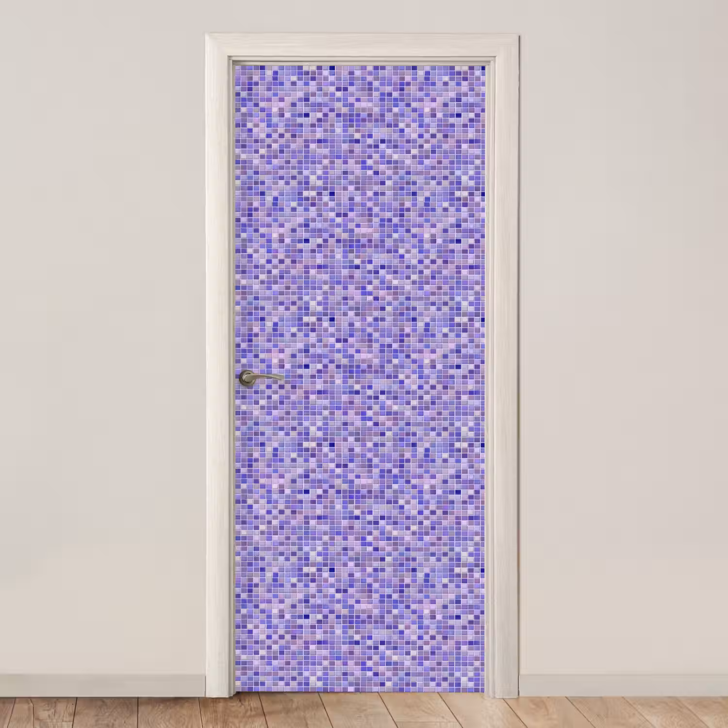 Mozaïek - Tegels - Lila - Amethist deurposter klein 289 -3d_beige