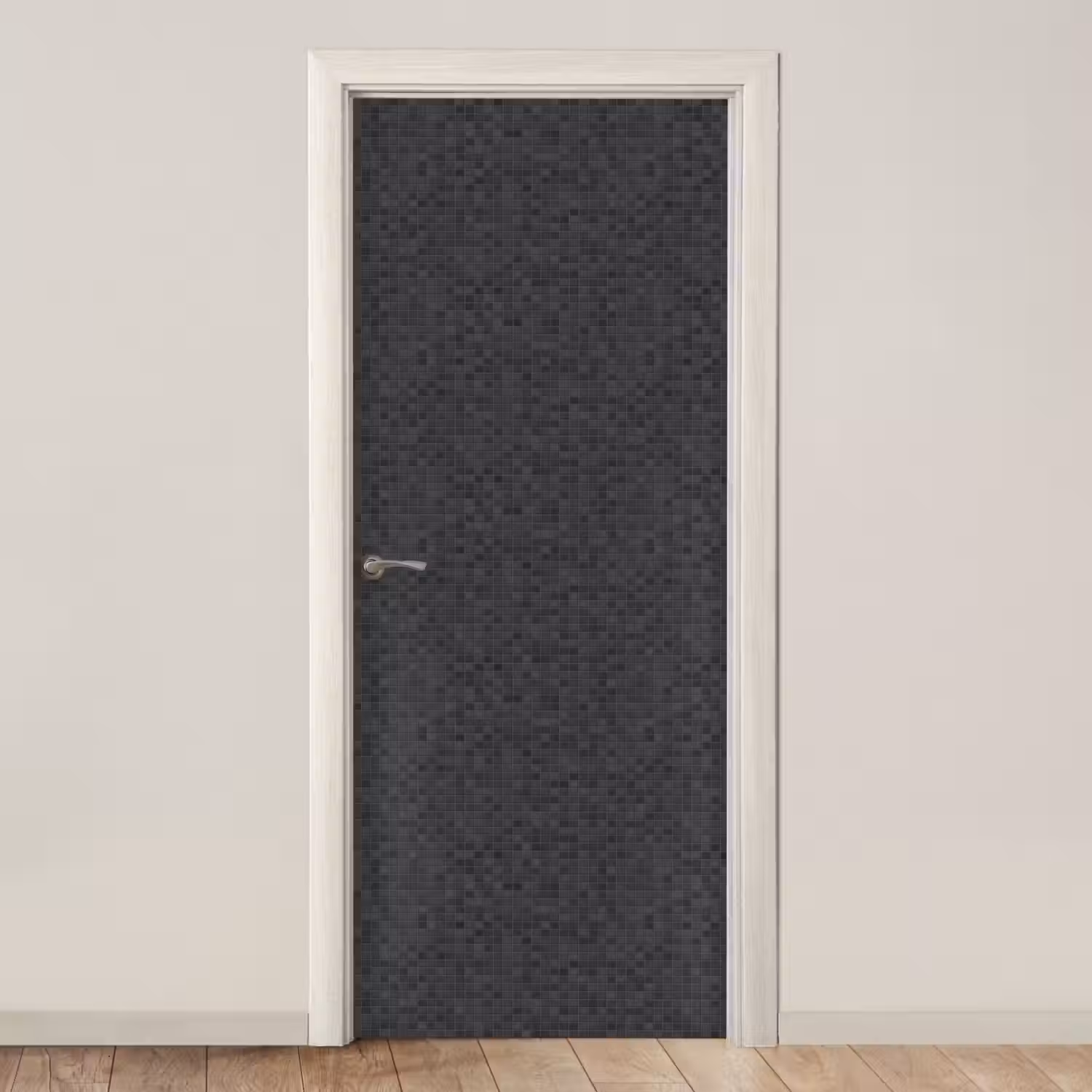 Mozaïek - Patroon - Zwart deurposter klein 289 -3d_beige