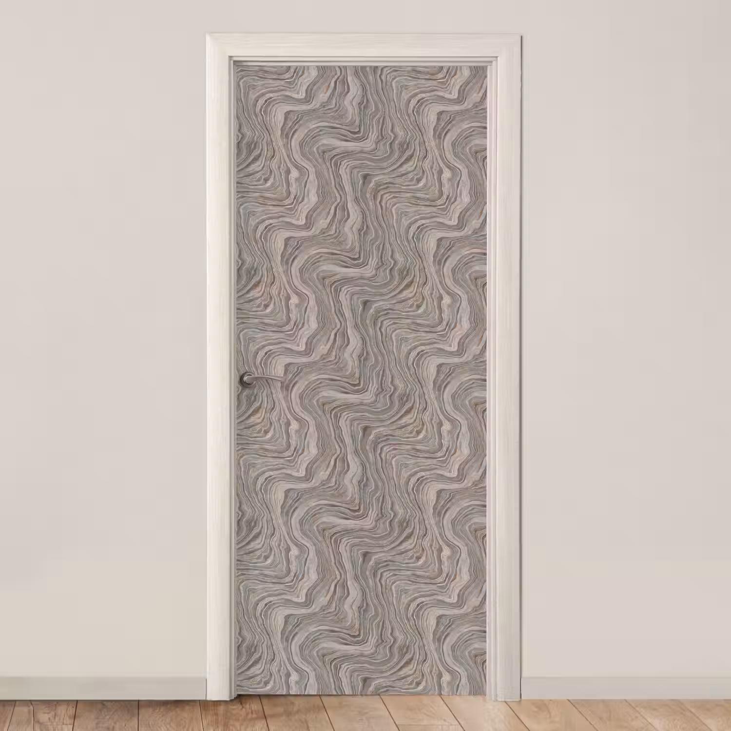 Patroon - Textuur - Grijs deurposter klein 289 -3d_beige