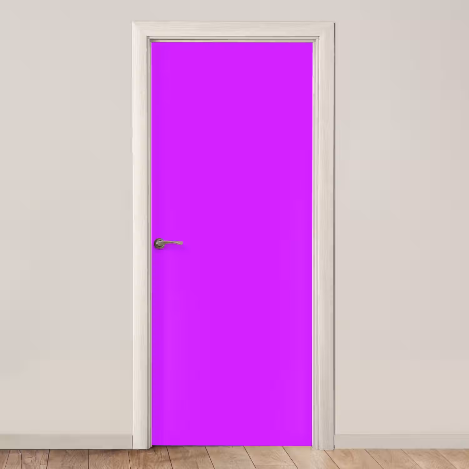 Neon - Orchid - Paars deurposter klein 289 -3d_beige