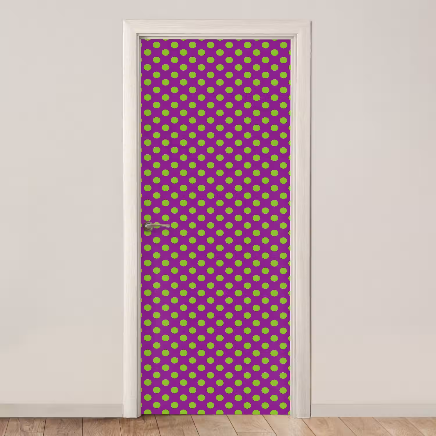 Stippen - Klassiek - Groen deurposter klein 289 -3d_beige