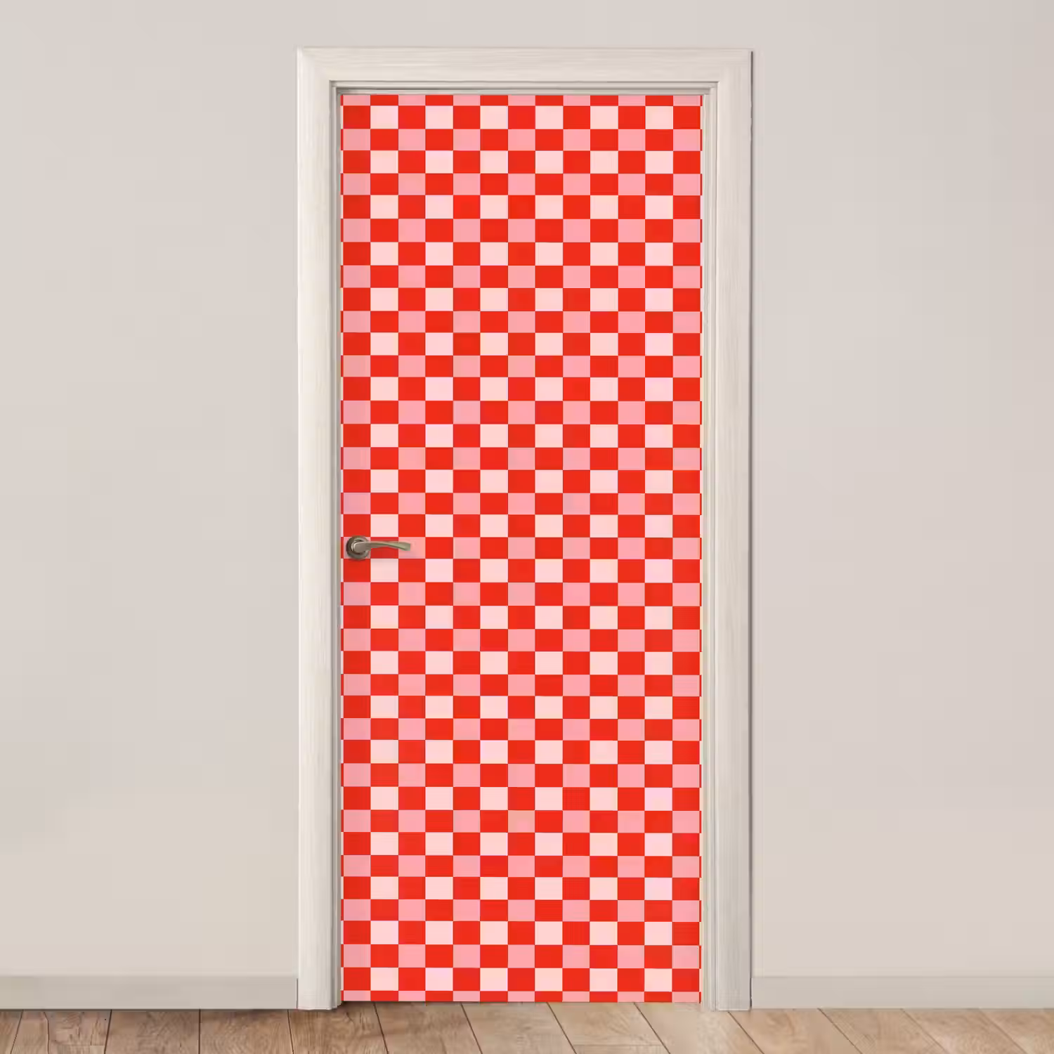 Vierkant - Klassiek - Rood deurposter klein 289 -3d_beige