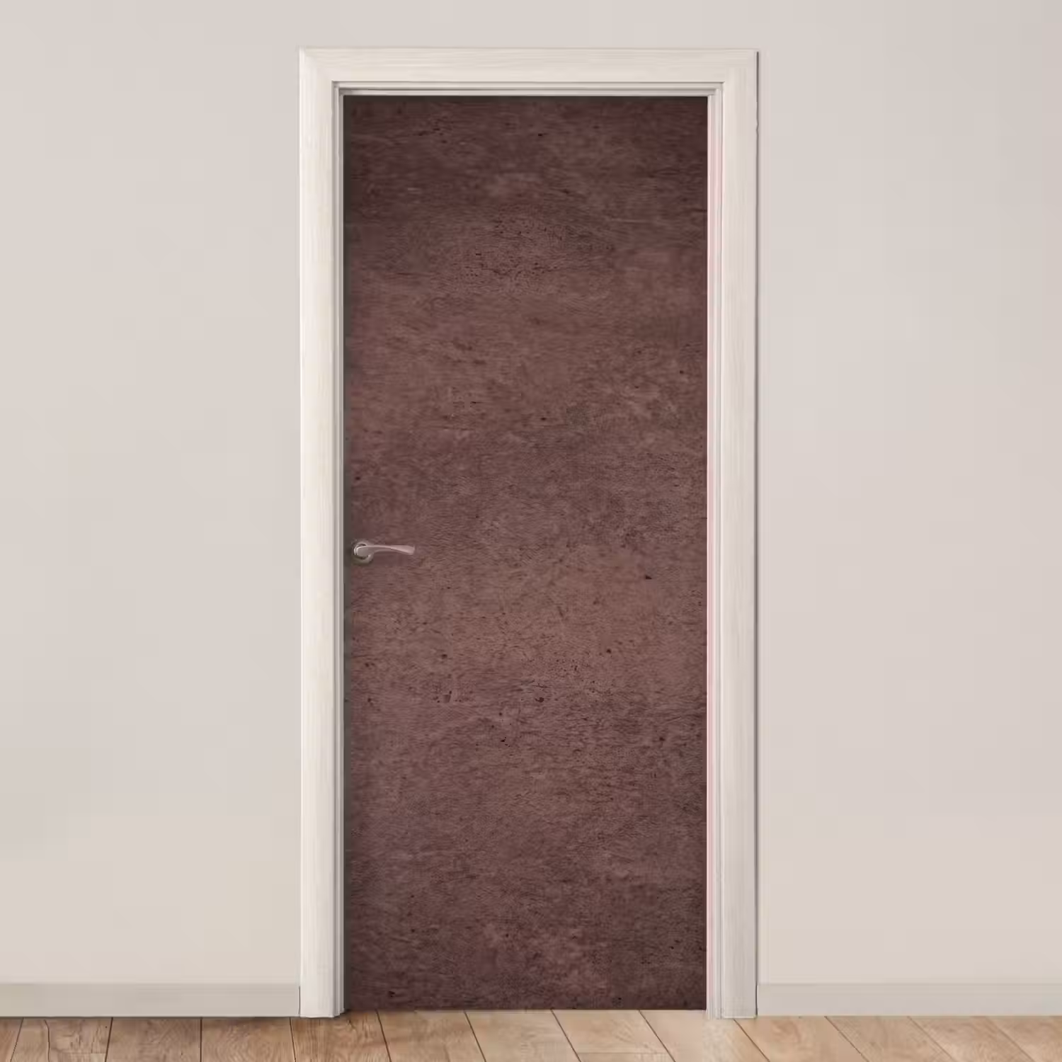 Textuur - Beton - Abstract - Donker - Bruin deurposter klein -3d_beige