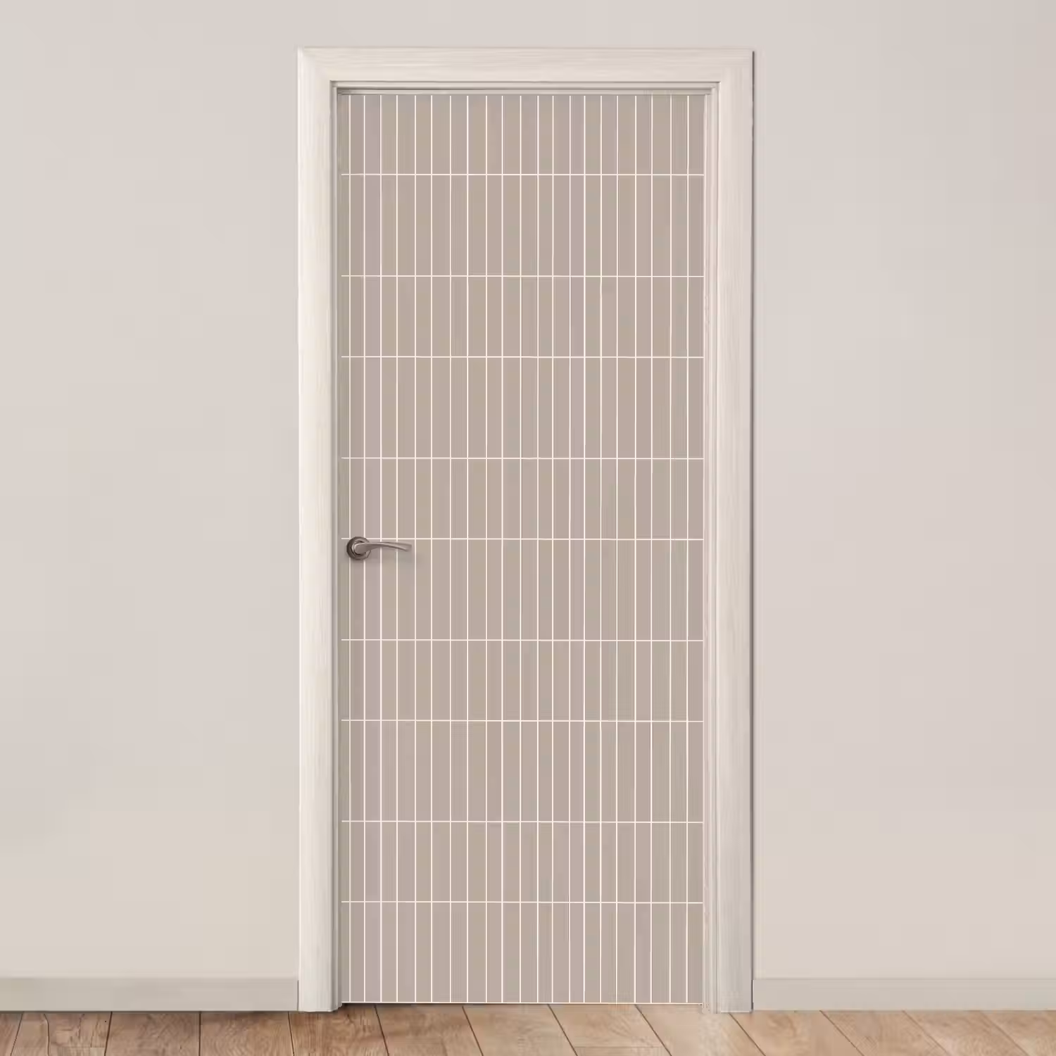 Verticaal - Wandtegel - Licht Beige deurposter klein 289 -3d_beige