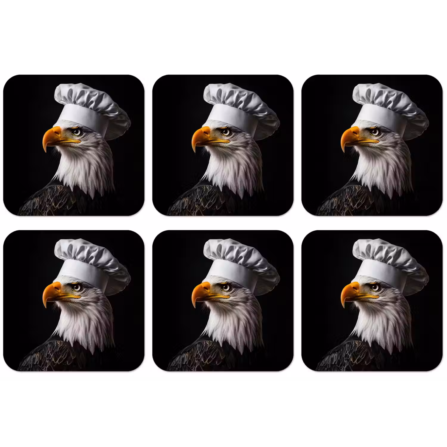 Arend -Amerika - Koksmuts - Vogel - Stoer onderzetter kurk middel -zkaufland3dotto