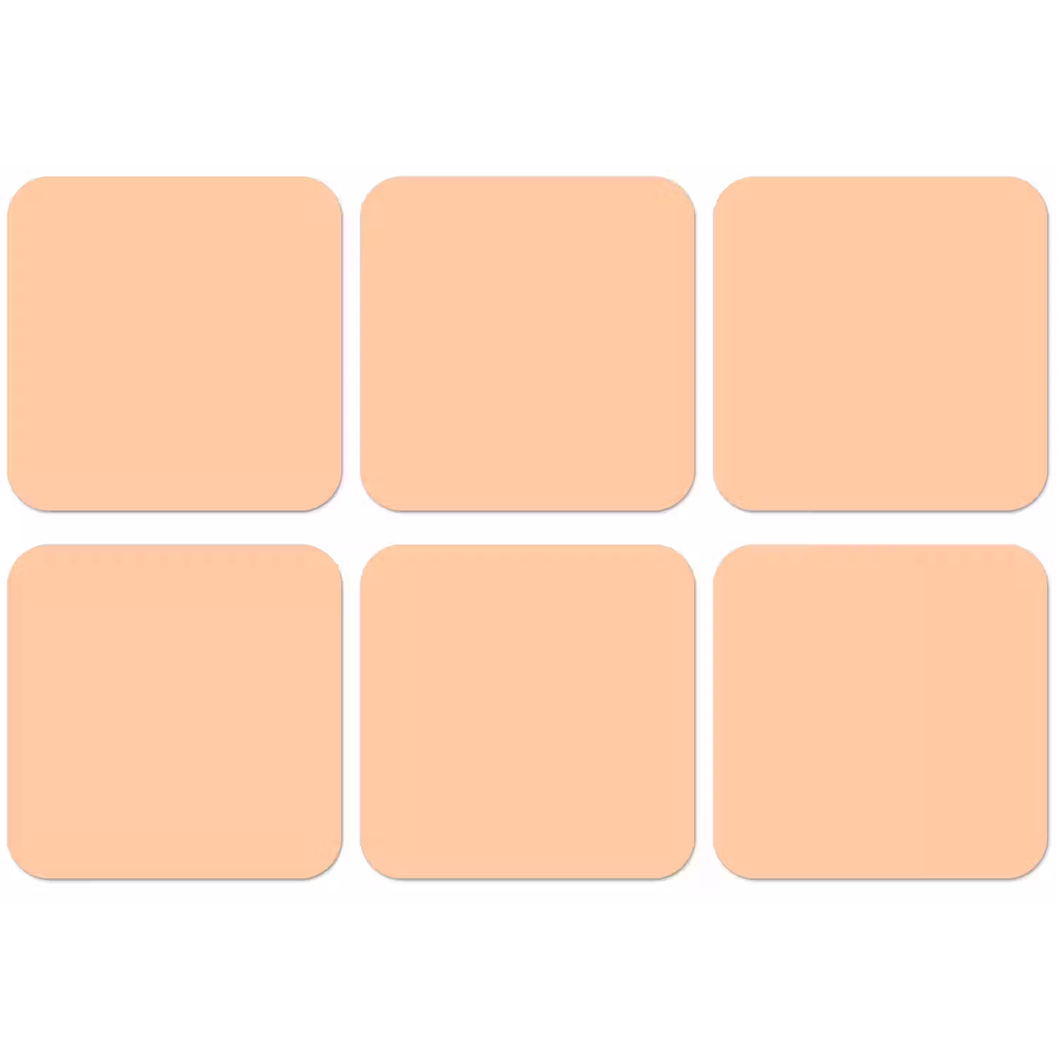Apricot - Blush - Nude onderzetter kurk middel 366 -zkaufland3dotto