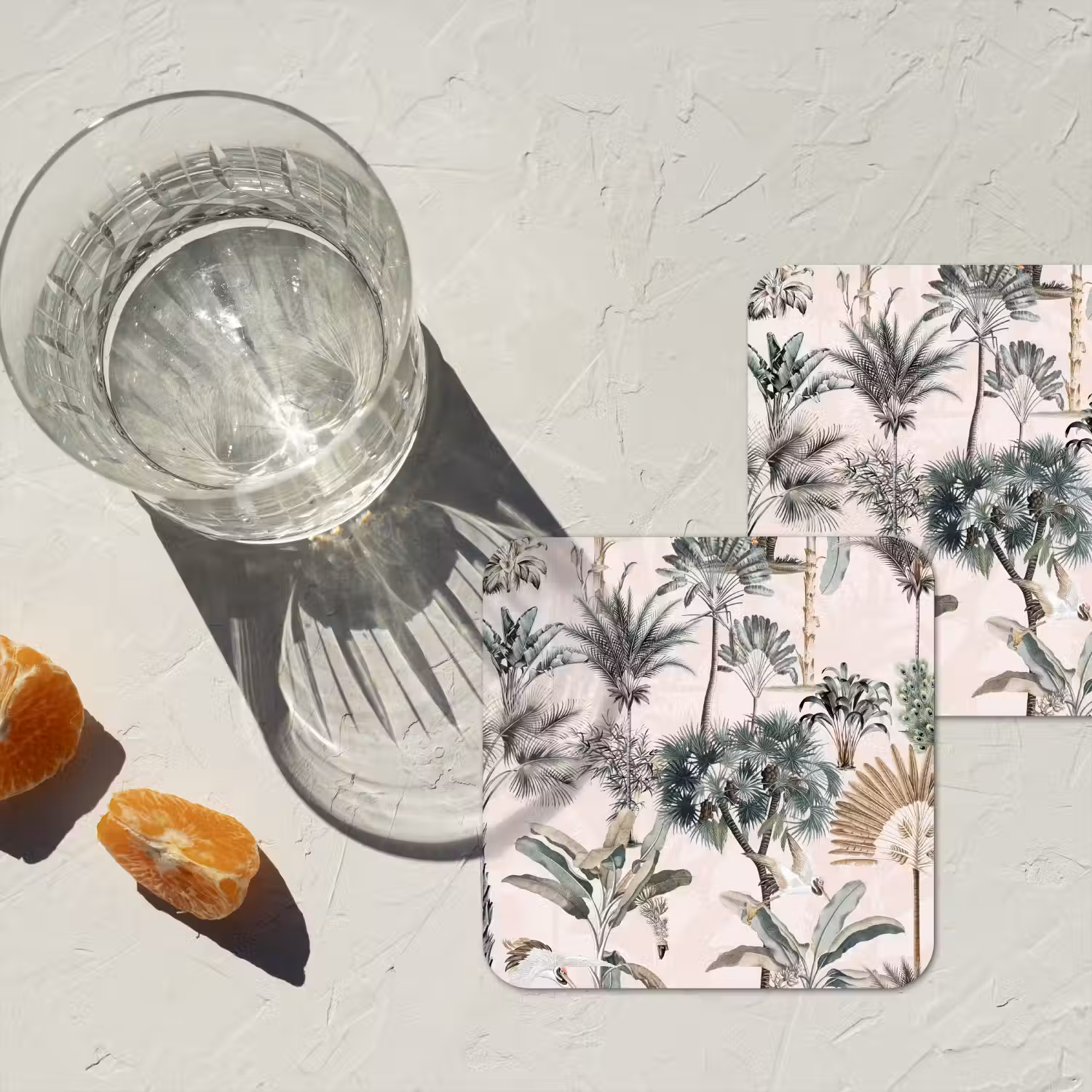Bladeren - Monstera - Jungle - Tropical onderzetter kurk middel -sfeer4